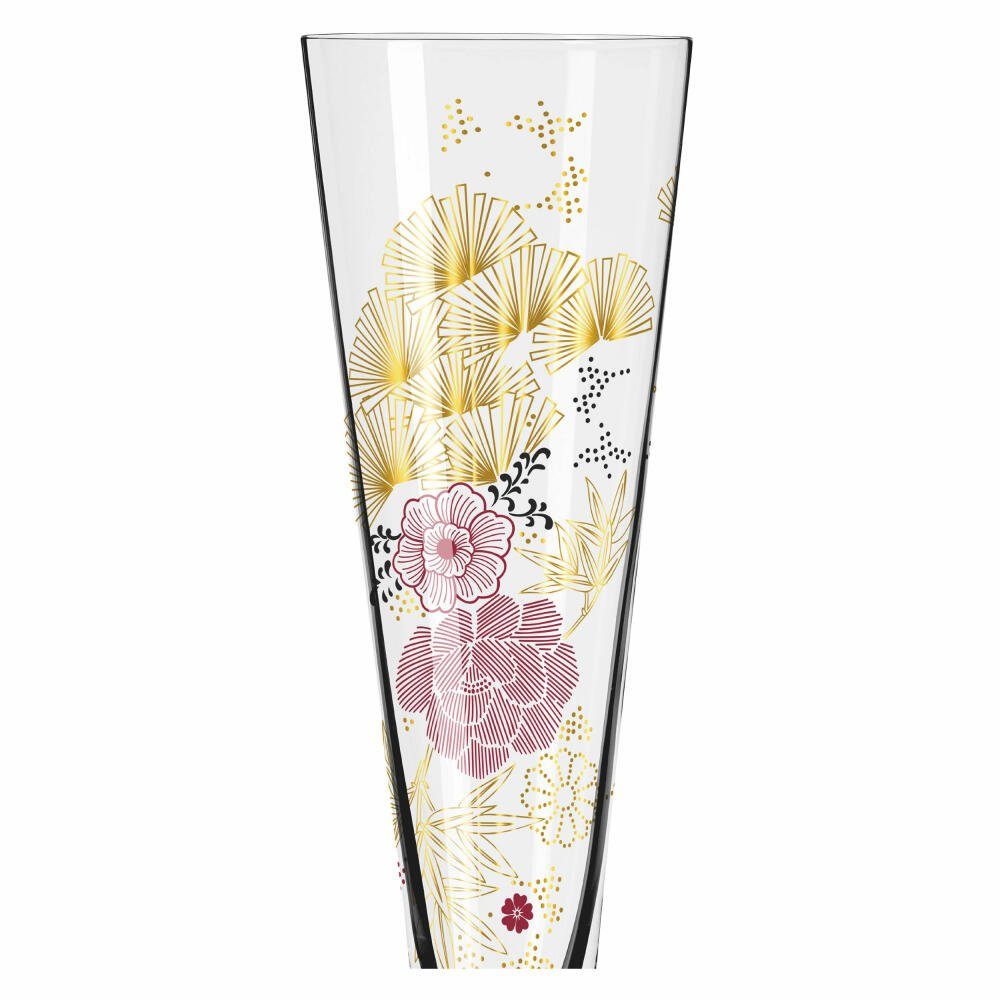 Ritzenhoff Champagnerglas Goldnacht 020, Kristallglas