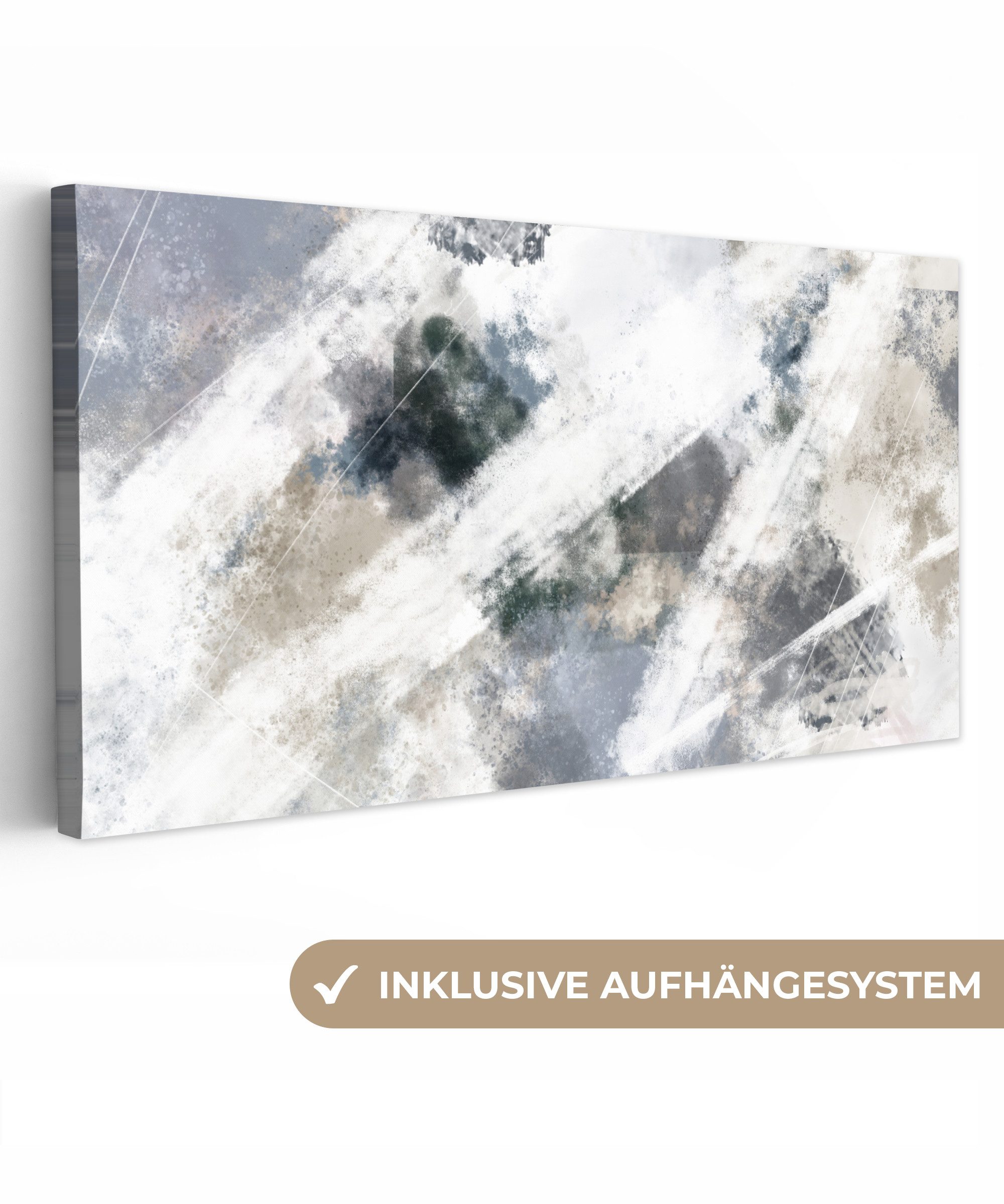 OneMillionCanvasses® Leinwandbild Panorama Kunst - Muster günstig online kaufen