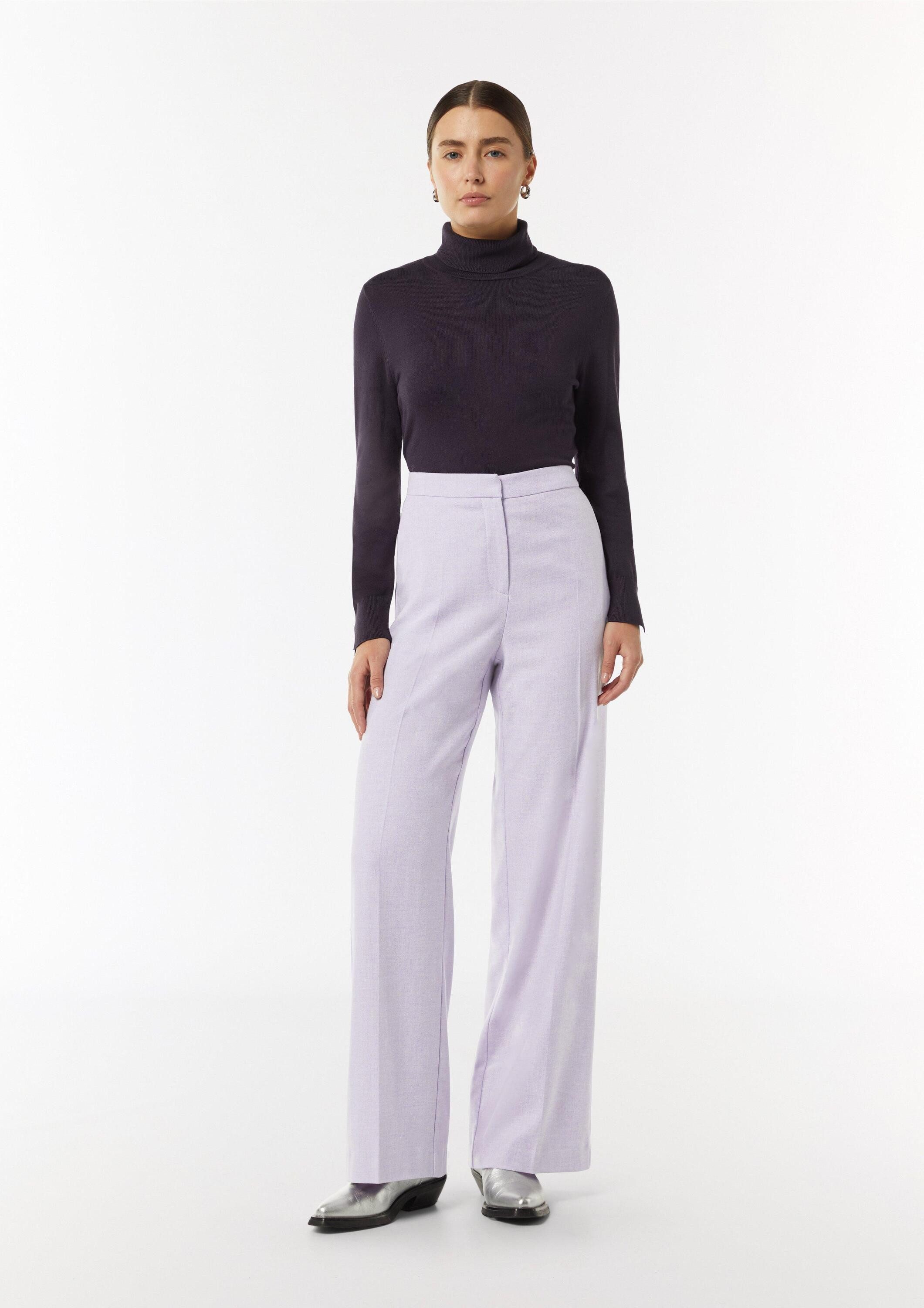 comma Chinos Hose Wide-Leg-Hose aus fließendem günstig online kaufen