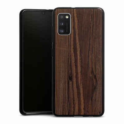DeinDesign Handyhülle Holzoptik Holz Nussbaum Maserung Holzlook, Samsung Galaxy A41 Silikon Hülle Bumper Case Handy Schutzhülle