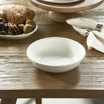 Rivièra Maison Schüssel Servierschüssel Elegant Twist Serving Bowl Weiß