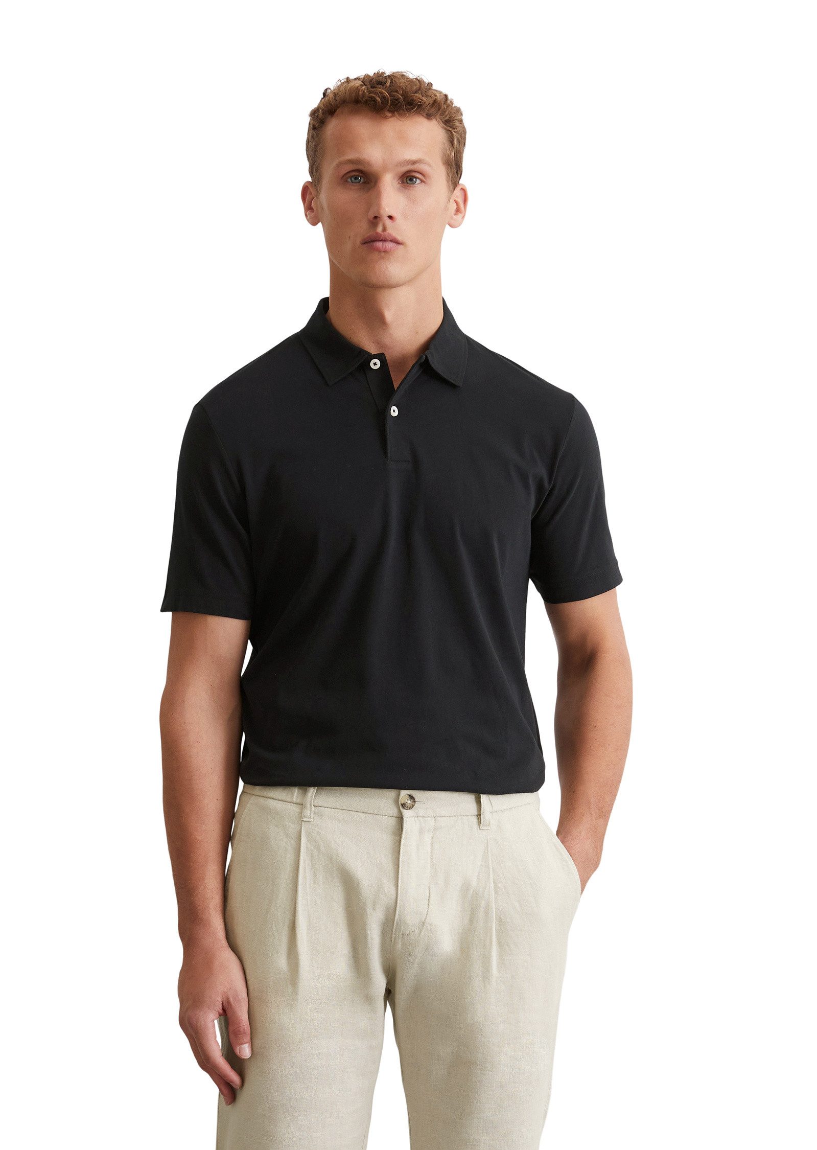 Marc O'Polo Poloshirt aus reiner Bio-Baumwolle günstig online kaufen