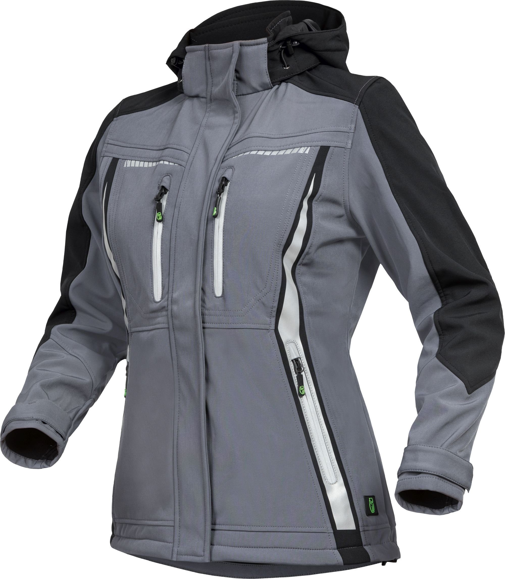 grau/schwarz Flex-Line Softshelljacke Damen Softshelljacke Leibwächter