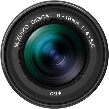 M.ZUIKO DIGITAL ED 9-18mm F4.0-5.6 II Weitwinkelobjektiv, (passend für Olympus & OM SYSTEM MFT Kameras)