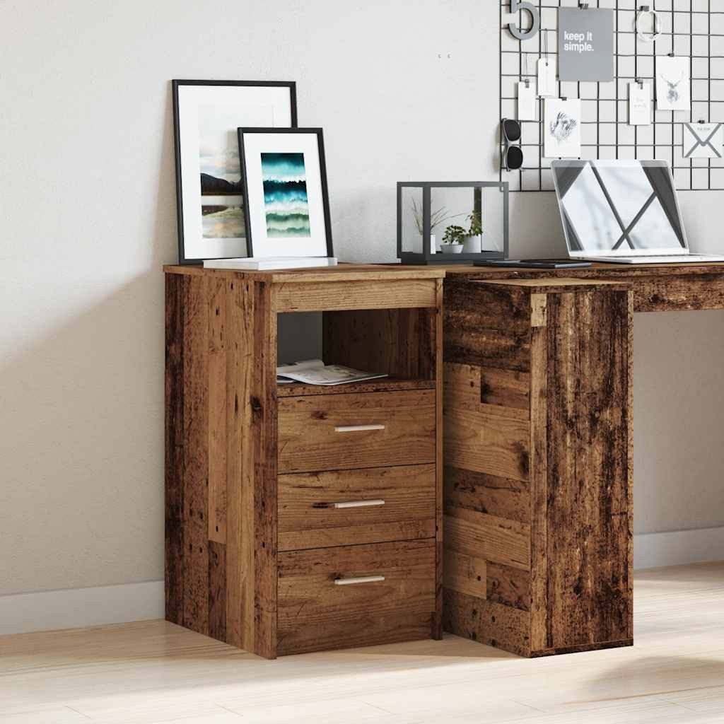 vidaXL Fächerschrank Schubladenschrank Altholz-Optik 40x50x76 cm günstig online kaufen