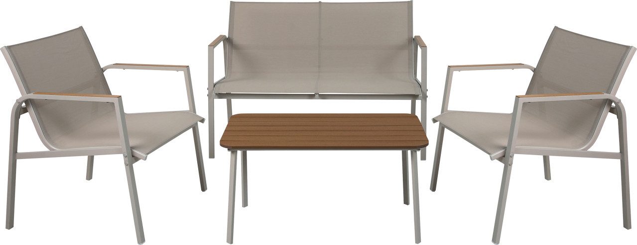 Primaster Gartenlounge-Set Primaster Gartenmöbel-Set Costa Polyester/Stahl, Witterungsbeständig