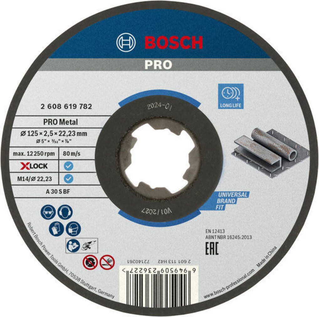 BOSCH Trennscheibe Bosch PRO TS X-Lock 125x2,5mm