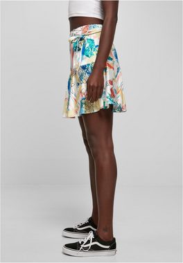 URBAN CLASSICS Jerseyrock Urban Classics Damen Ladies AOP Satin Mini Skirt (1-tlg)