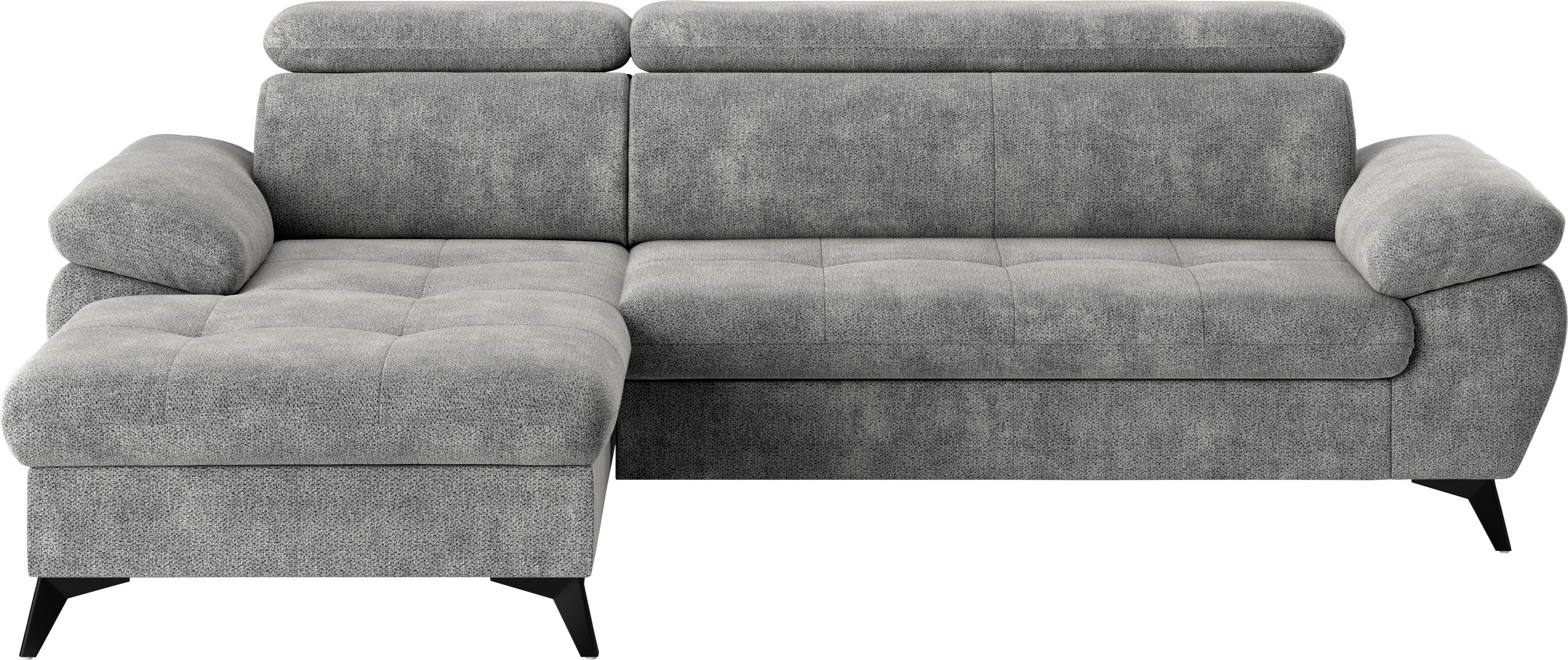 COTTA Ecksofa Hudson L-Form, mit Kopfteilverstellung, günstig online kaufen