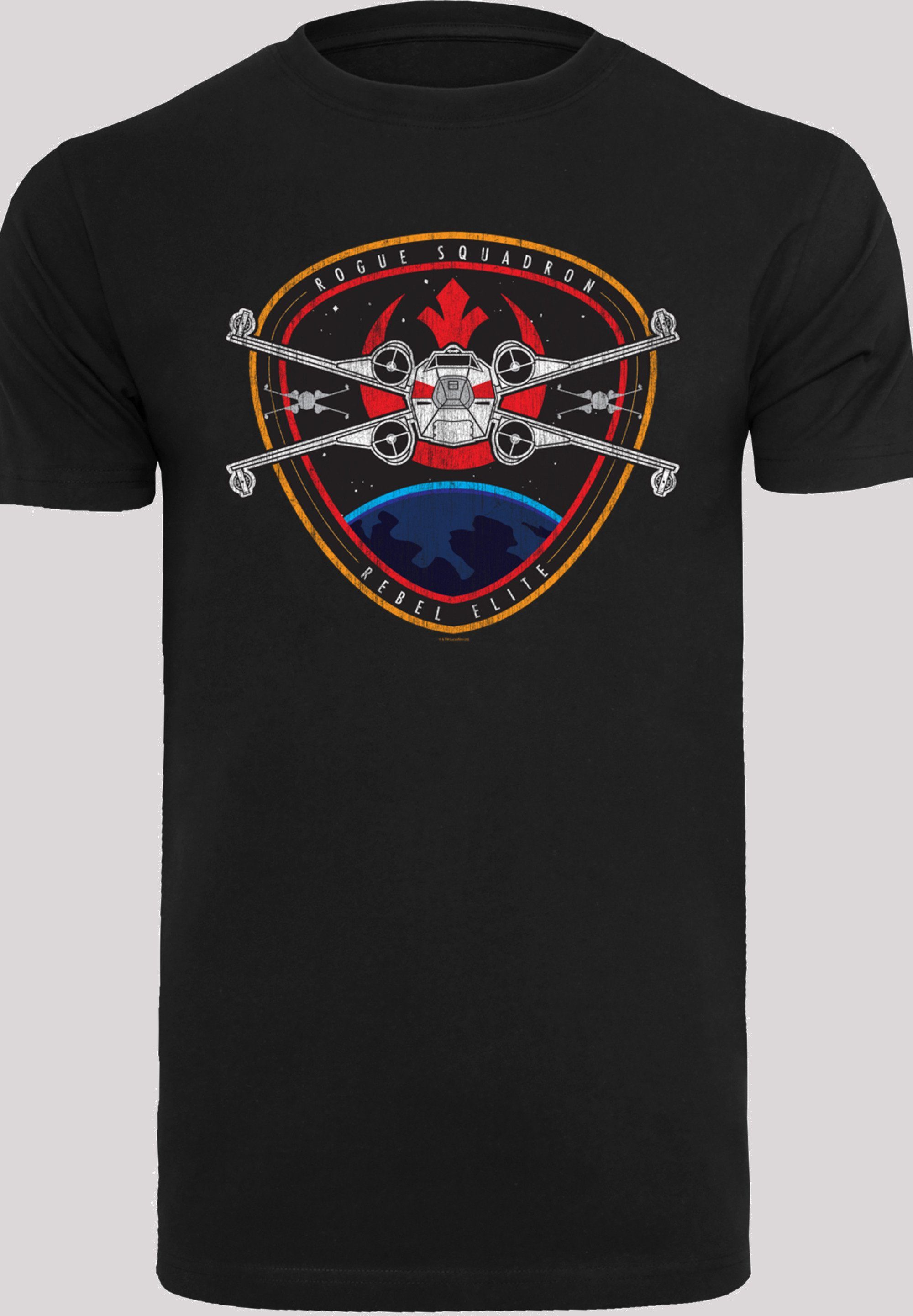 F4NT4STIC Kurzarmshirt Herren Star Wars Rebel T-Shirt Neck (1-tlg) Elite Badge Round with