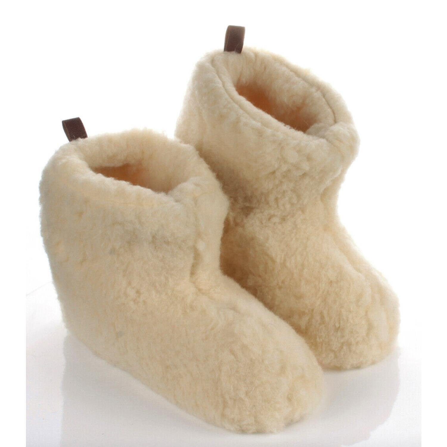 Warme Damenhausschuhe Pantoffeln Absatzschuh Schafwolle Neu  Grösse 39 