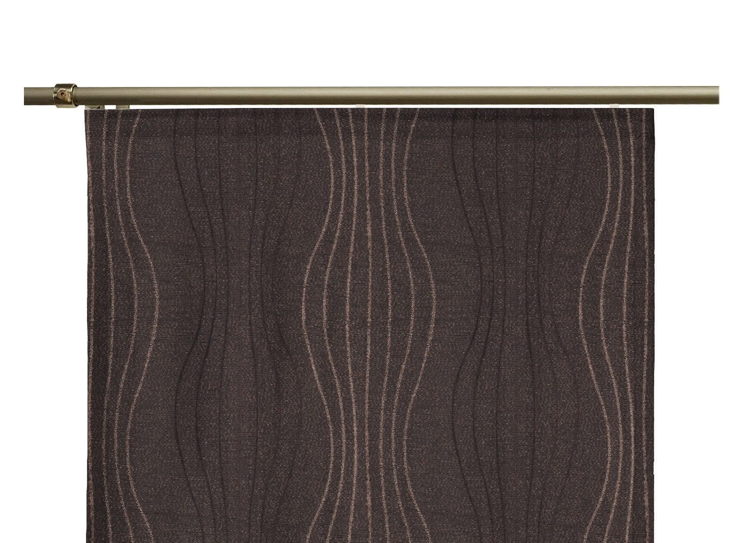 Wirth Schiebegardine Riccia (1 St), Klettband, blickdicht, Jacquard, inkl. Beschwerungsstange