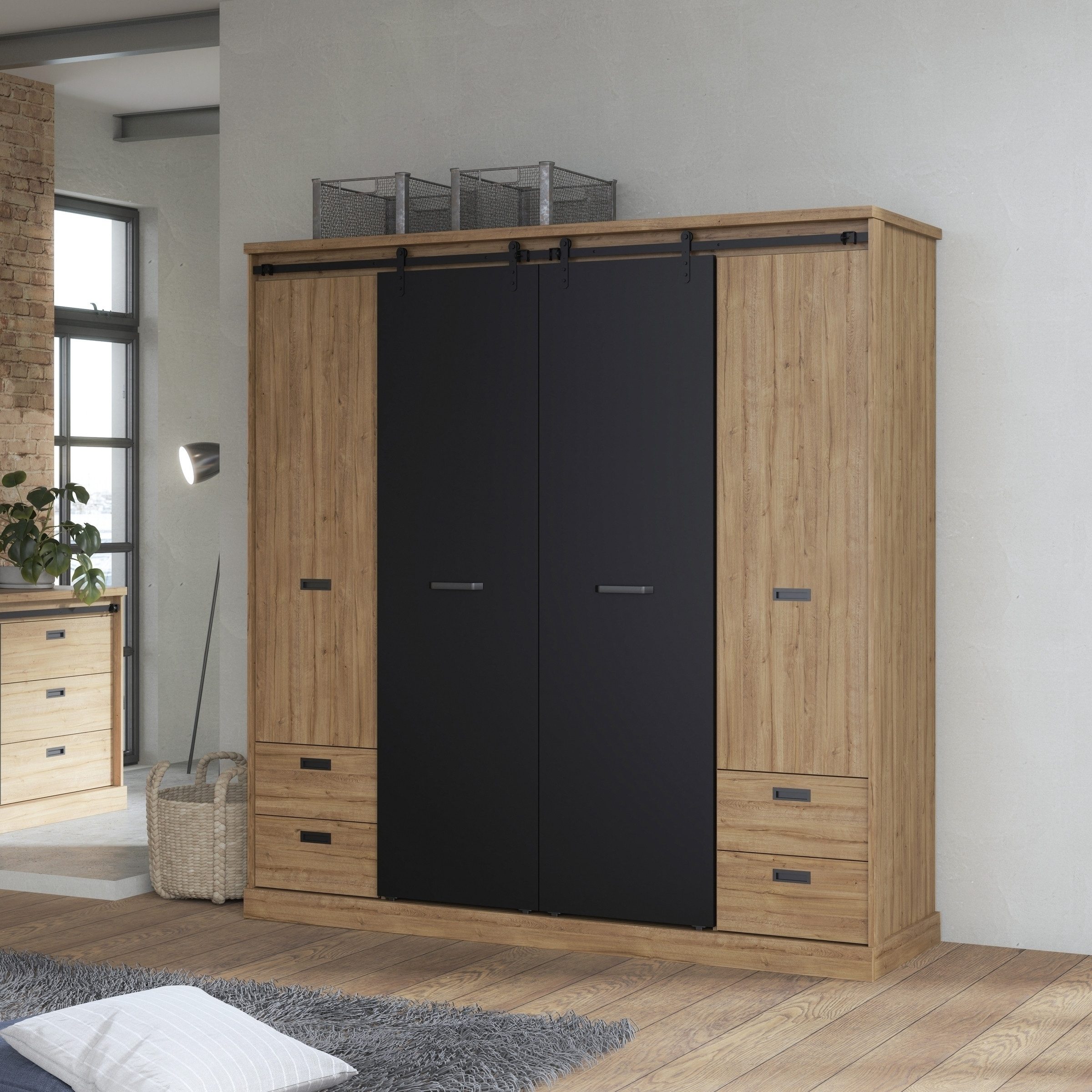 FORTE Kleiderschrank, (B/H/T ca. 203,2x208,4x61 cm) günstig online kaufen