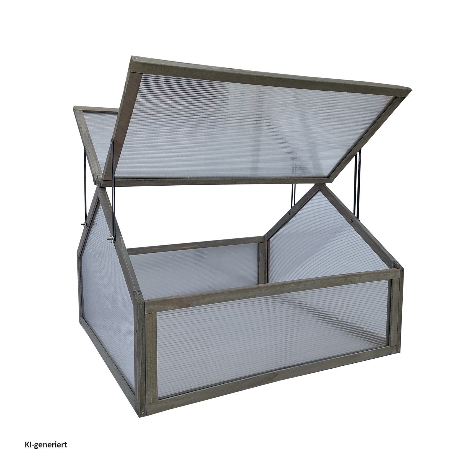 HTI-Living Frühbeet Frühbeet aus Holz und Polycarbonat (Stück, 1 St., 1 Frühbeet), Gewächshaus Hochbeetaufsatz
