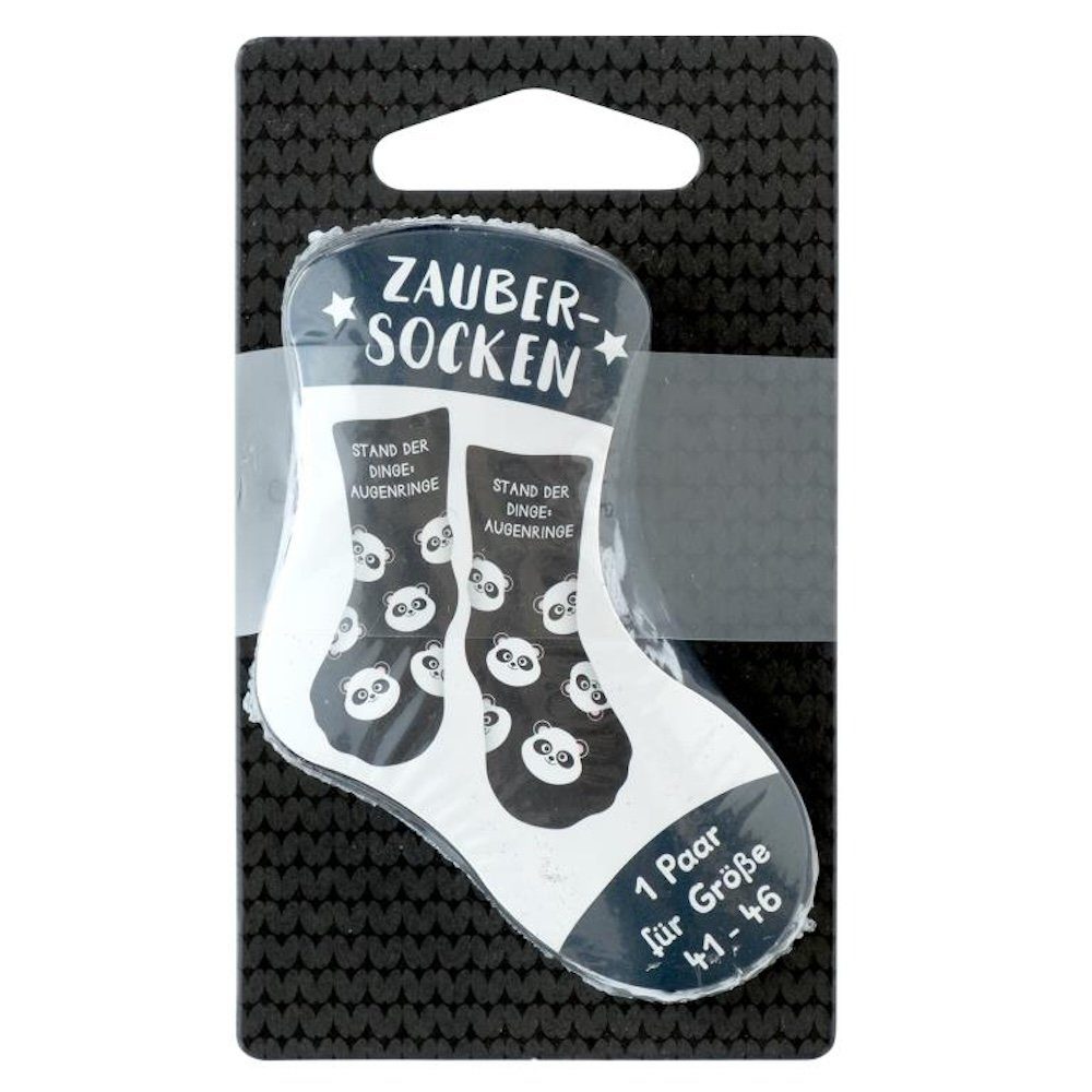 COPPENRATH DIE SPIEGELBURG Freizeitsocken Zaubersocken Motiv »Stand der Dinge: Augenringe« (Packung, 1-Paar, 1 Paar) mit Logoschriftzug "Stand der Dinge: Augenringe"
