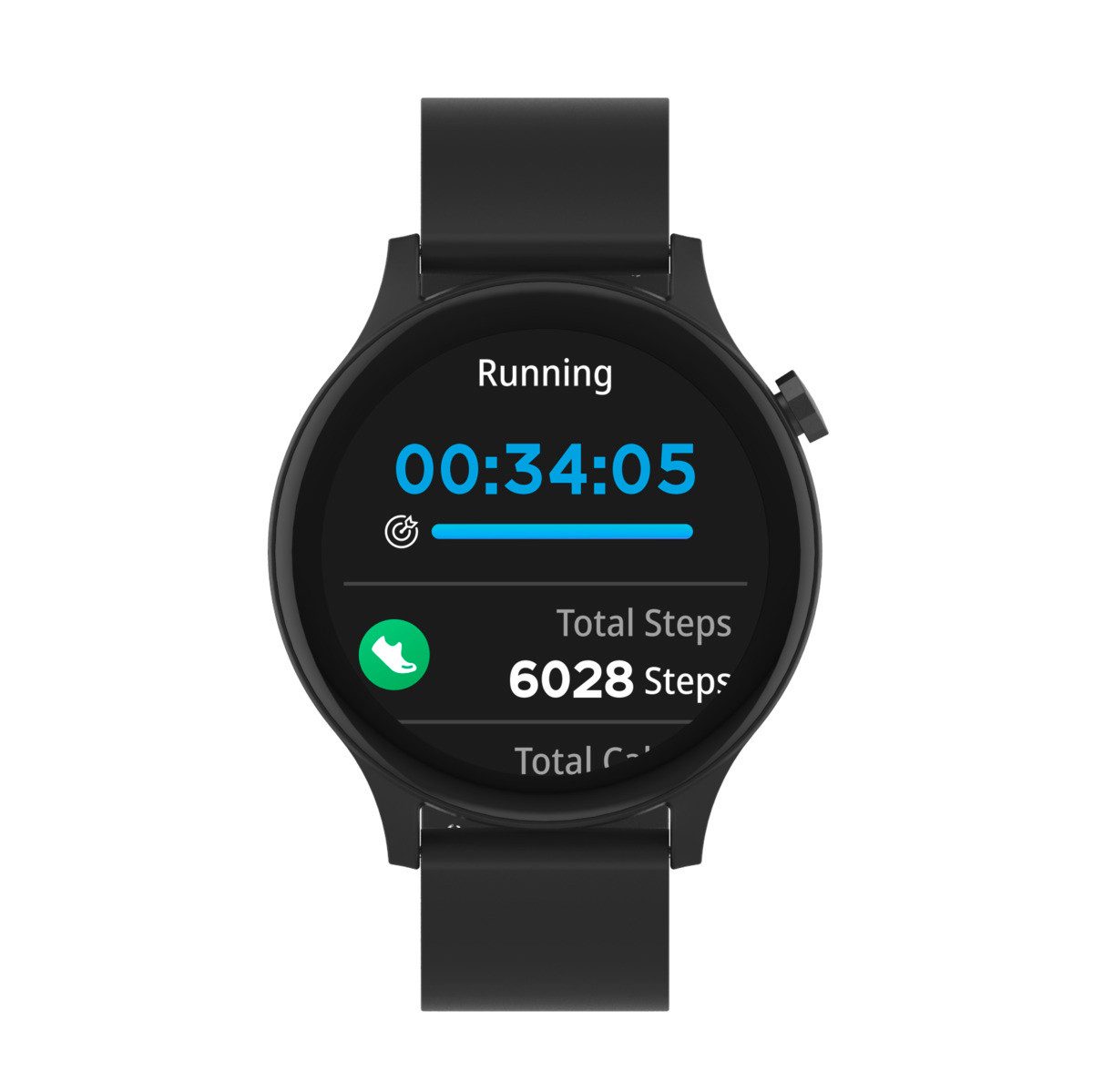 Denver SWC-338B Smartwatch (3,5 cm/1,38 Zoll, Proprietäres Betriebssystem), Fitness Uhr, Fitness Tracker, Gesundheitsfunktionen