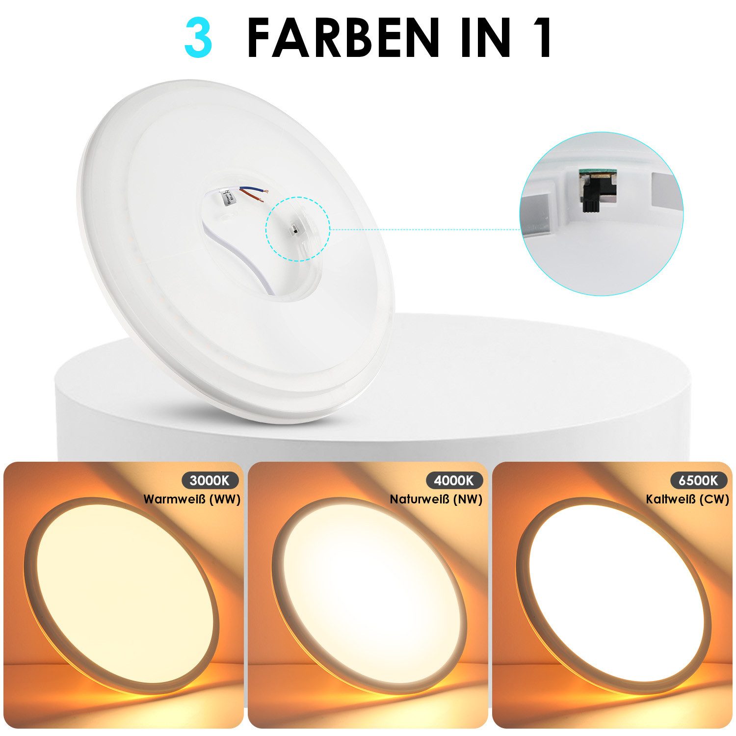 WILGOON LED Deckenleuchte Ultra Dünn Deckenlampe günstig online kaufen