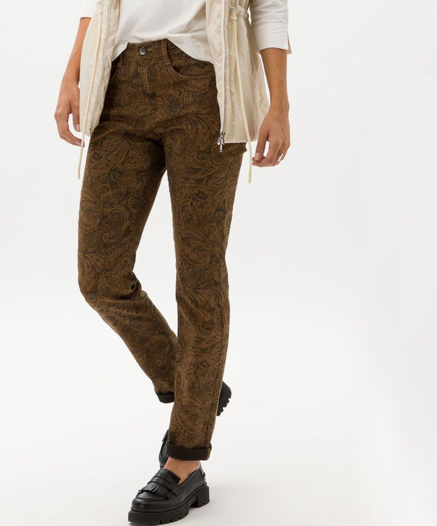Brax 5-Pocket-Jeans Style MARY, Five-Pocket-Jeans mit dekorativem Print