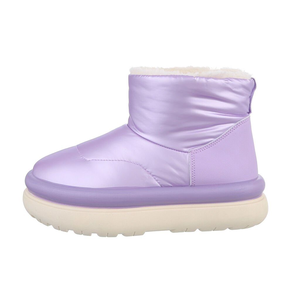 Ital-Design Damen Snowboots Freizeit Snowboots (85136712) Flach Plateaustie günstig online kaufen