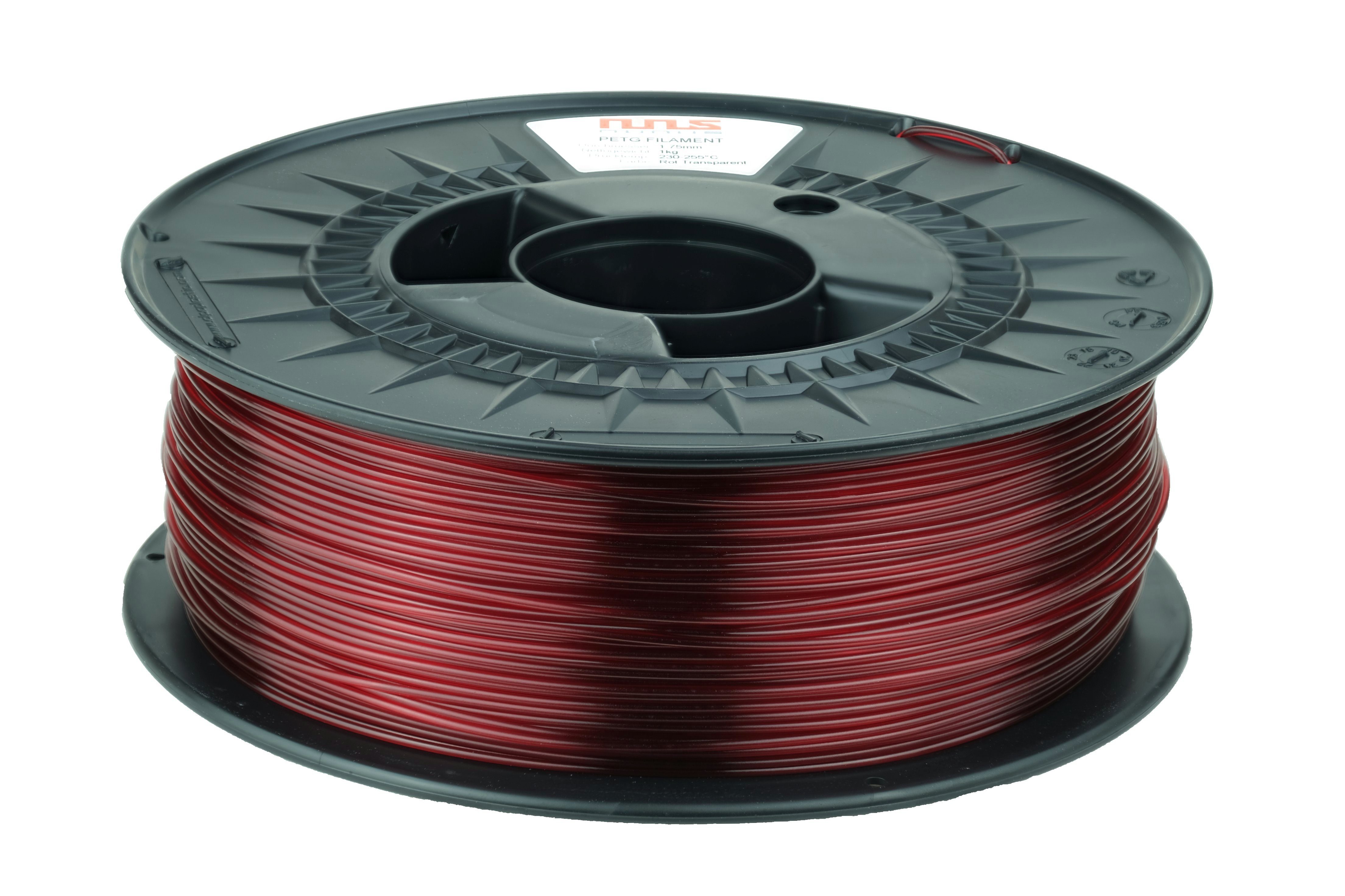 Nunus Filament 1.75mm PETG Filament, lebensmittelecht, robust PET Filament