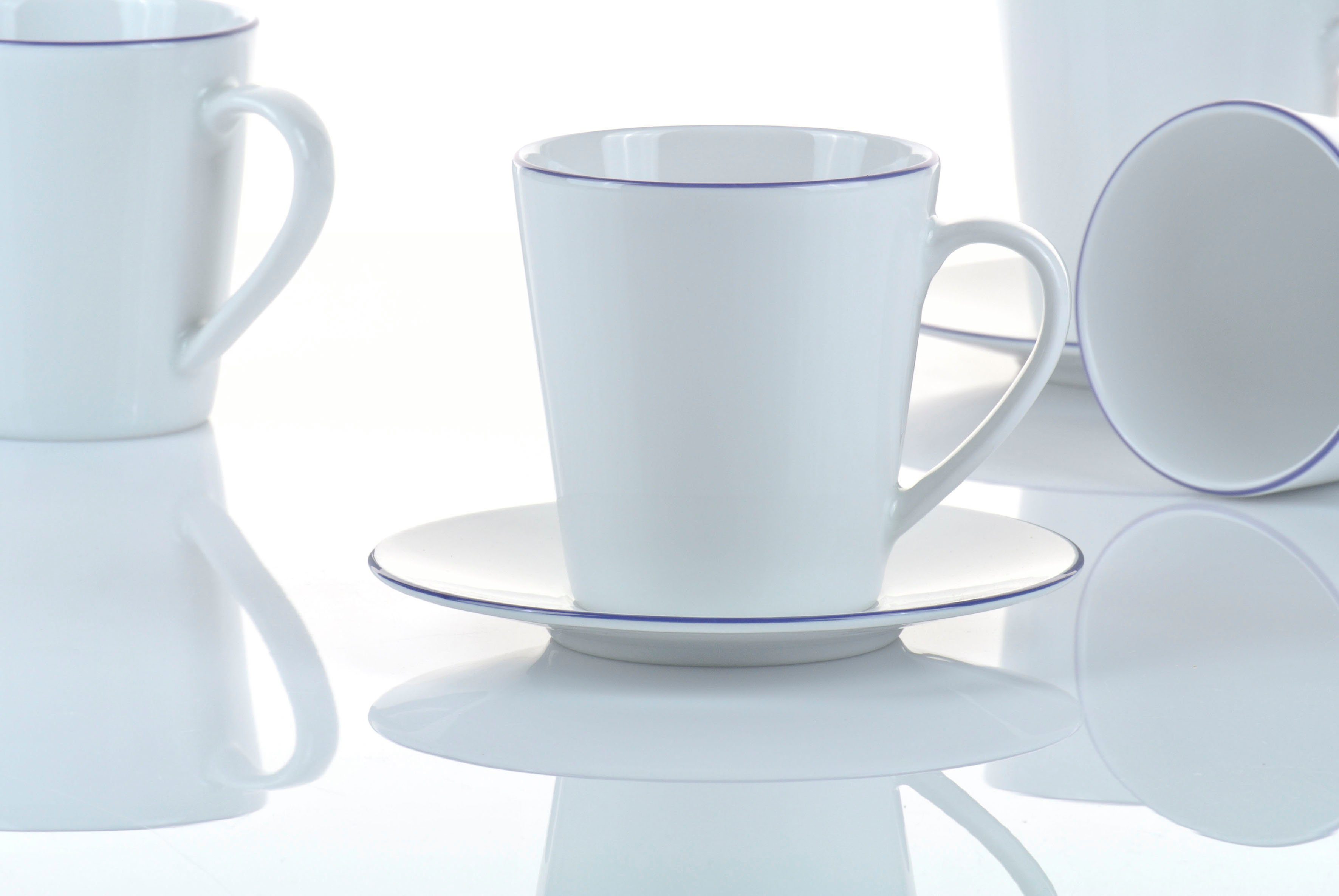 Retsch Arzberg Becher Heike Blaurand, 6-tlg., Porzellan, 6-teilig, Made in Germany – Bild 5 von 5
