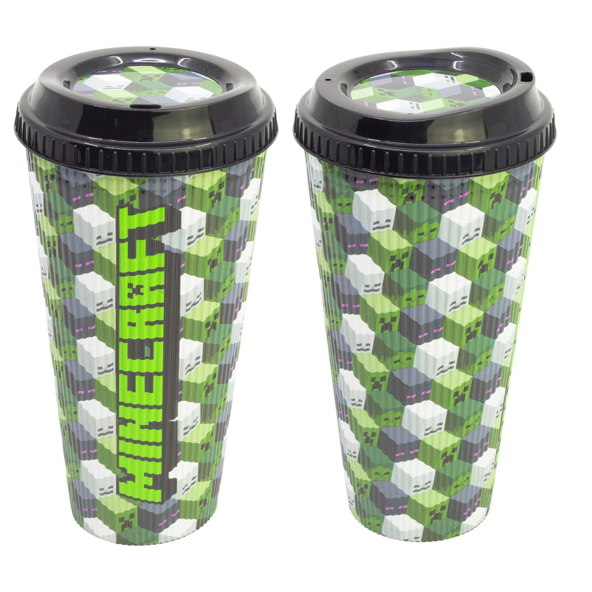 Minecraft Coffee-to-go-Becher Minecraft Creeper Gamer XL Kaffeebecher Becher To-Go 790 ml, 1-tlg.