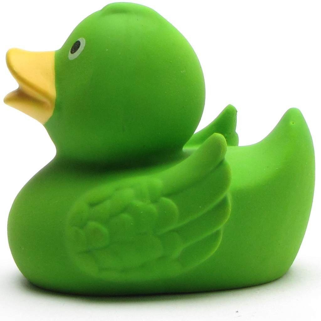 Spielzeug Badewannenspielzeug Schnabels Badespielzeug Badeente Naturkautschuk - grün Quietscheente