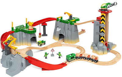 BRIO® Spielzeugeisenbahn-Erweiterung BRIO® WORLD, Gebirgs-Frachten Set Deluxe, (Set), FSC®- schützt Wald - weltweit