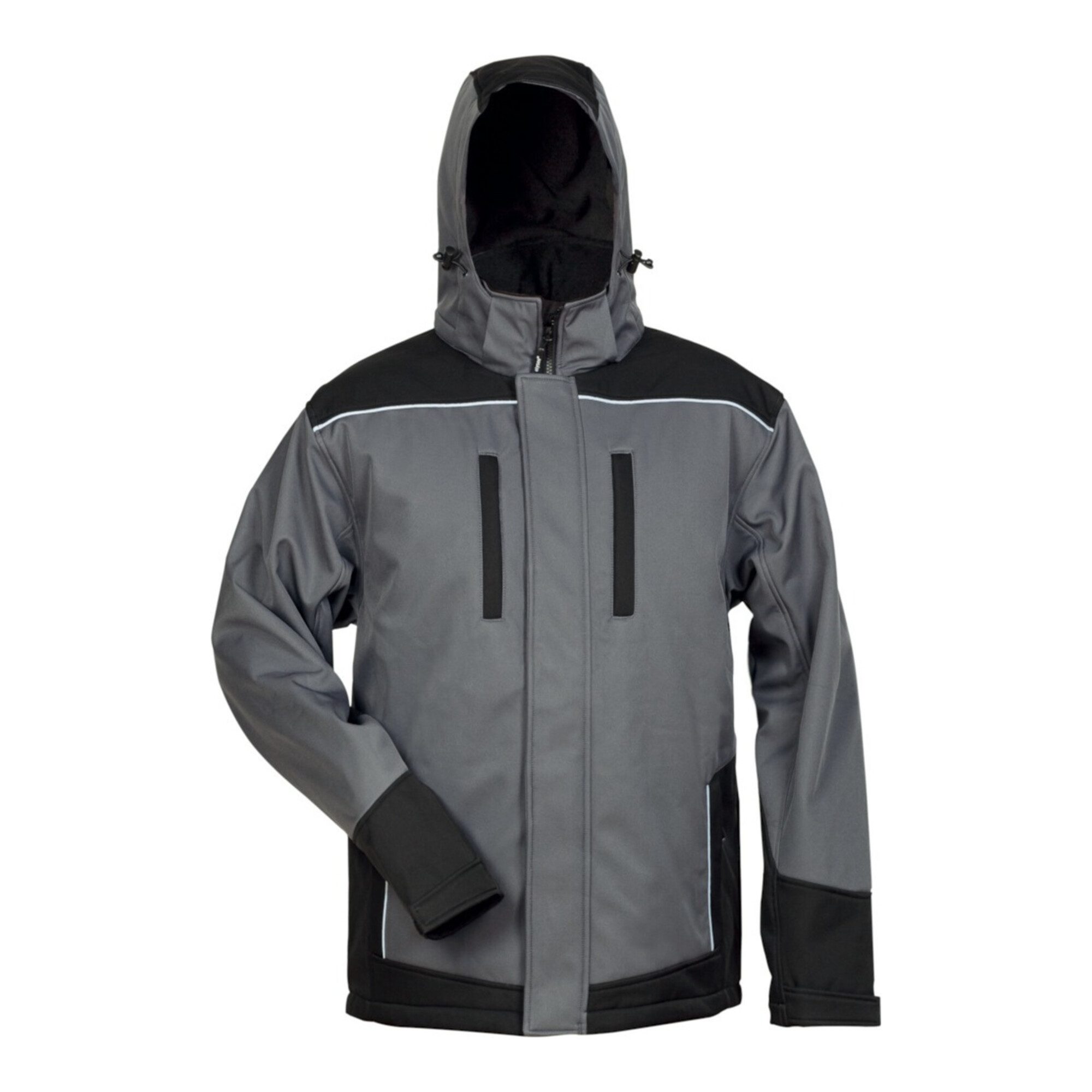 Feldtmann Softshelljacke Wintersoftshelljacke Ajax Gr.XL grau/schwarz 100% PES FELDTMANN
