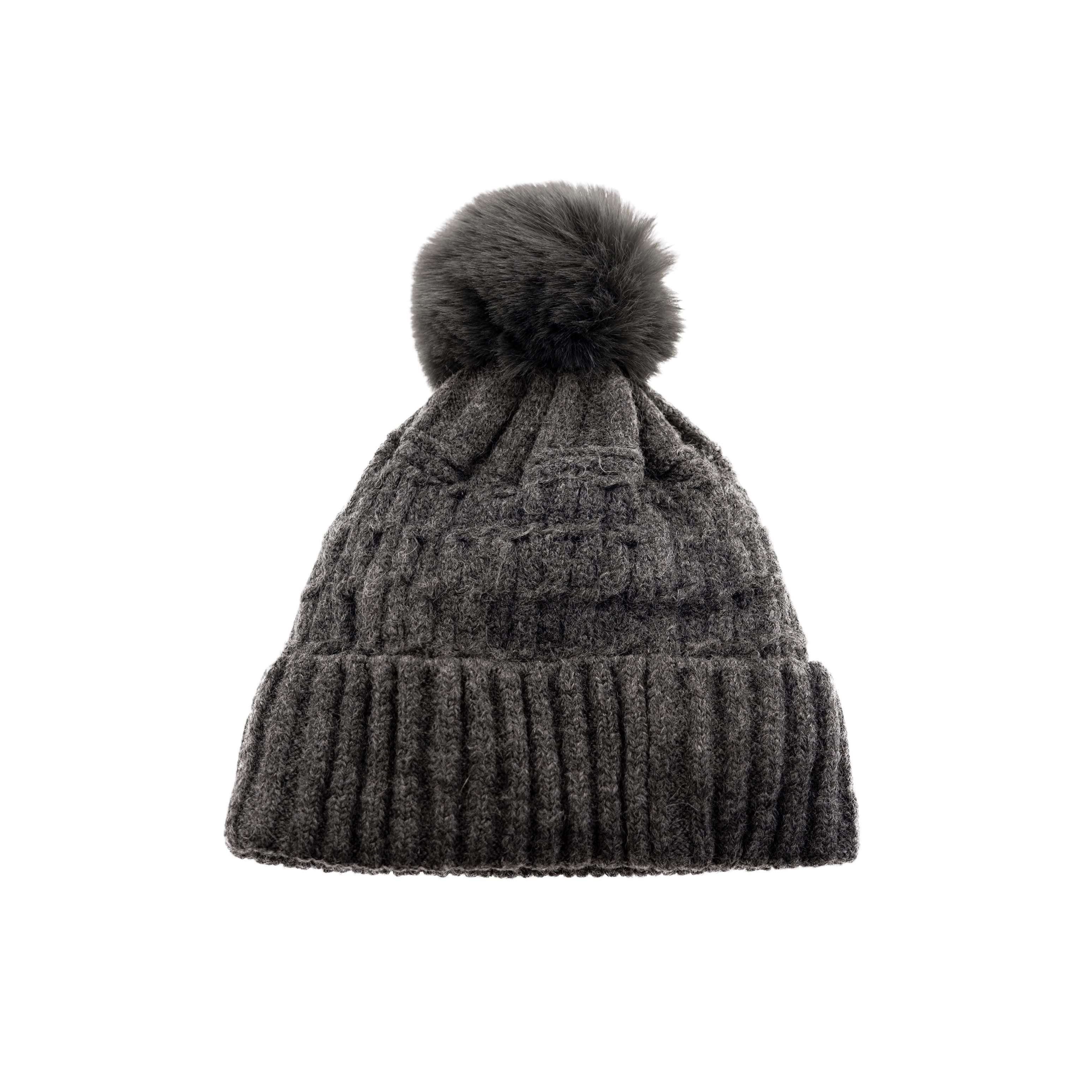 Faera Bommelmütze Wintermütze mit Bommel Stylisch und Warm für die kalte Jahreszeit
