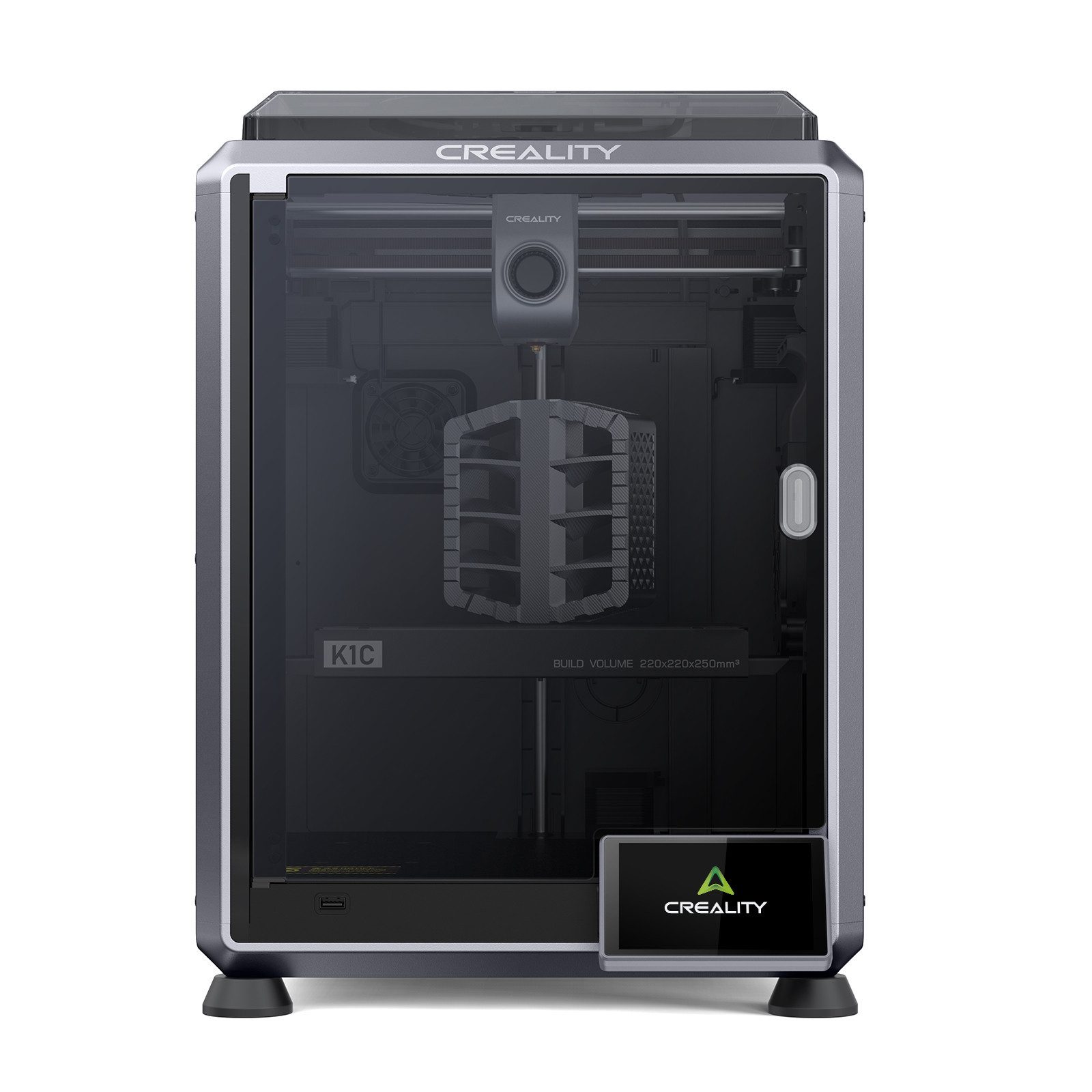 Creality 3D 3D-Drucker Creality K1C 2025, CoreXY bis 600 mm/s Tri-Metall-Düse CF-Filamente KI-Stopp CFS-C-fähig