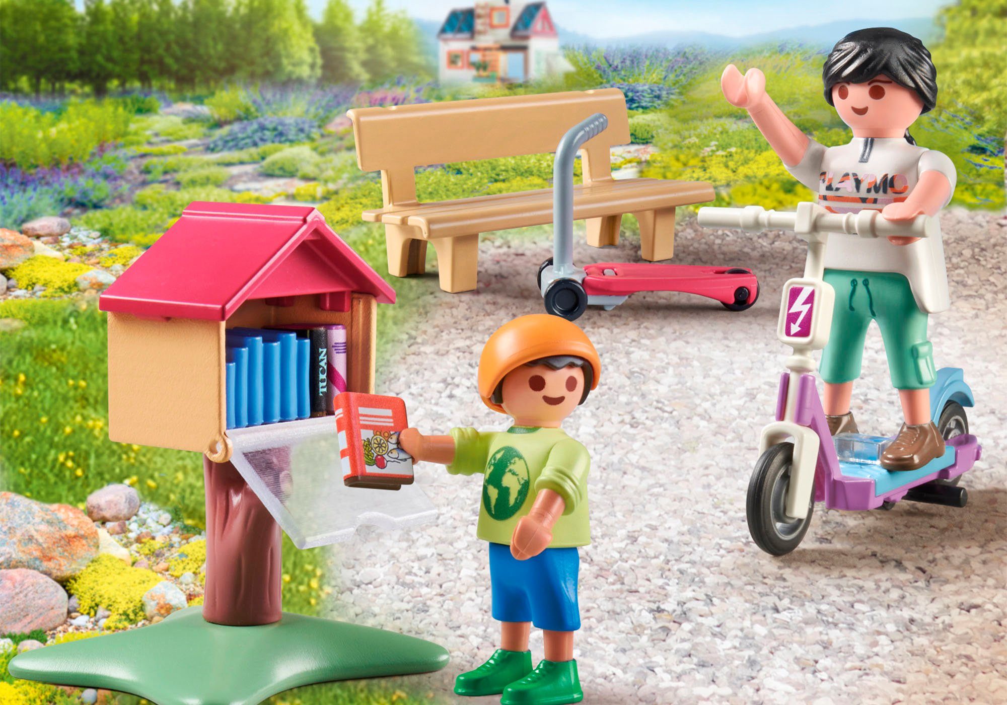 Playmobil® Büchertausch für Leseratten (71511), My Life Konstruktions-Spielset, (25 St), Made in Europe – Bild 3 von 5