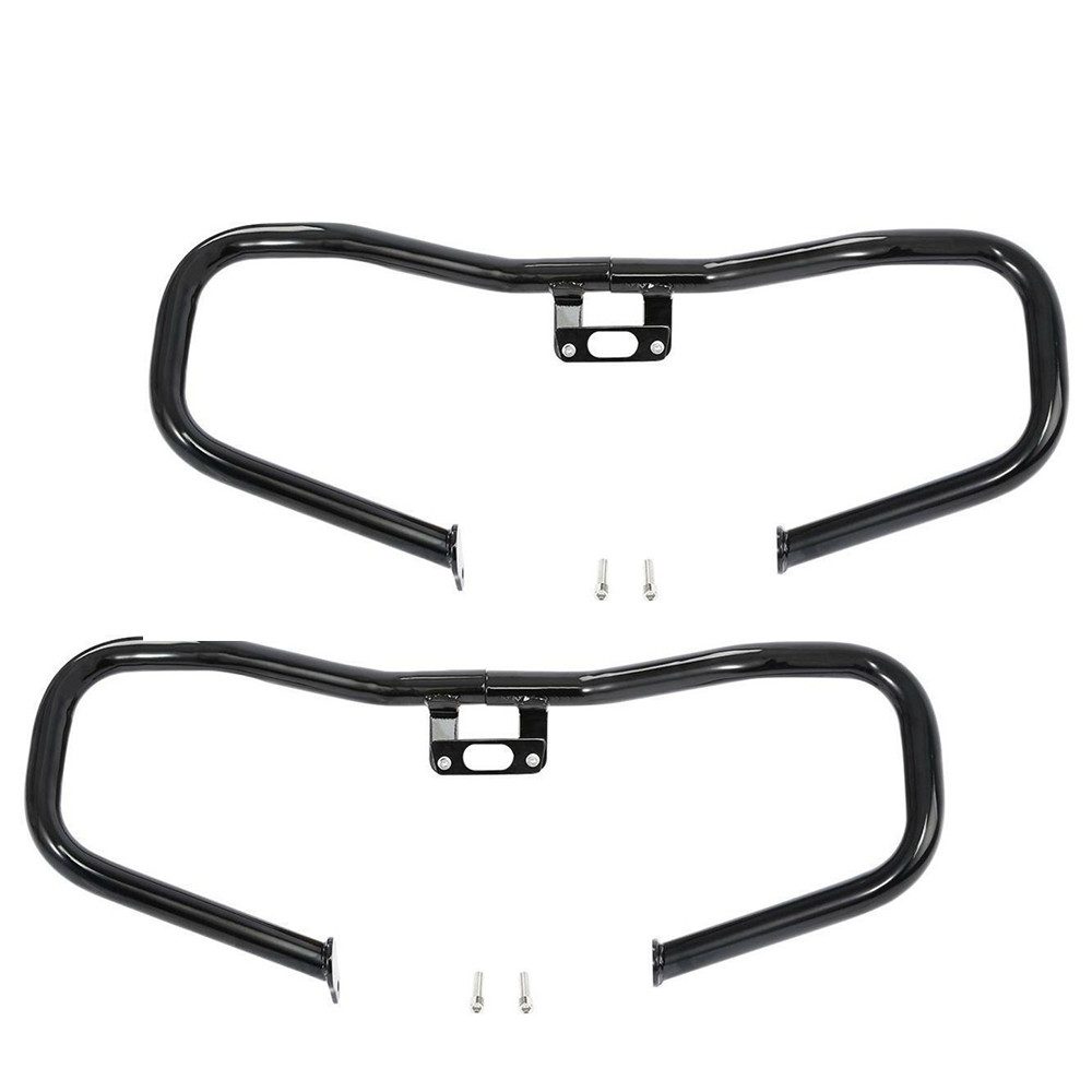 Craftride Motor-Schutzhülle Set 2x Sturzbügel Chopped für Harley Davidson Touring 14-25 # CH4 schw