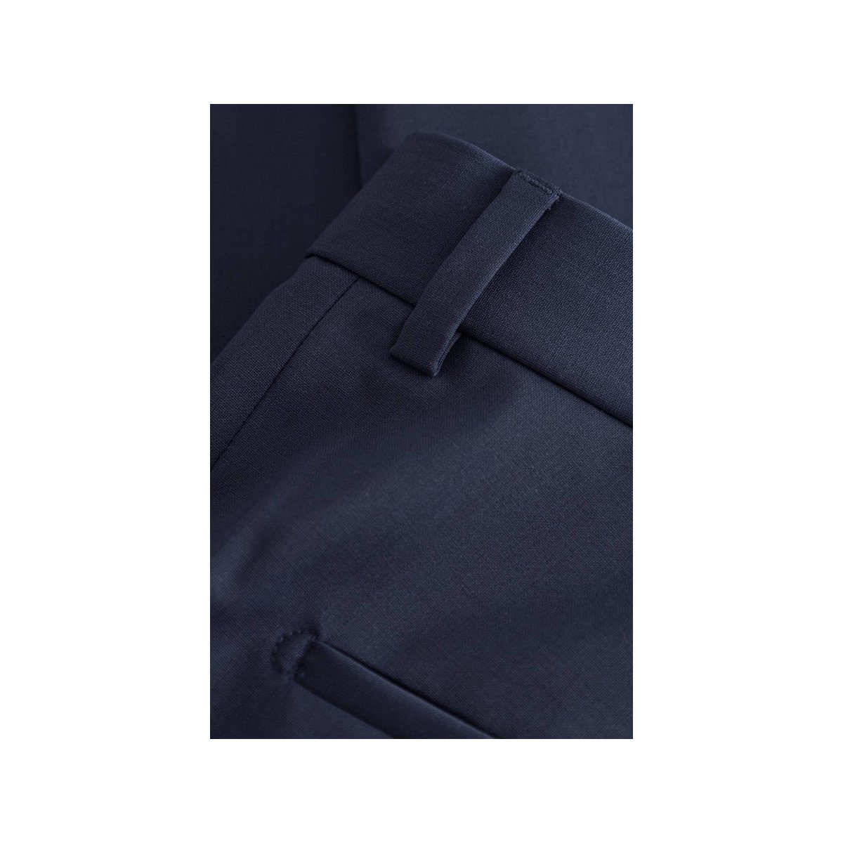 (1-tlg., Angabe) marineblau regular Strellson Anzughose keine
