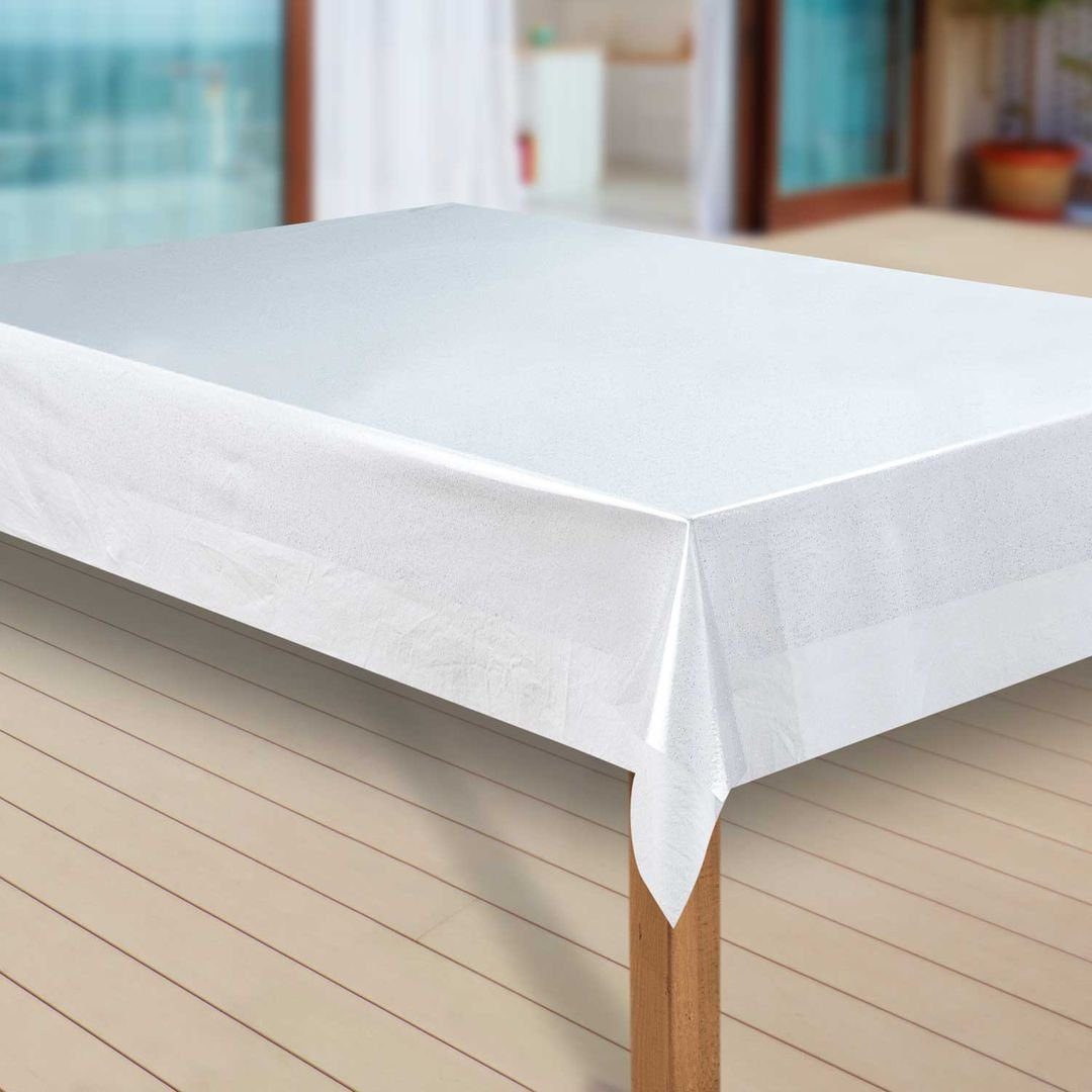 laro Tischdecke Wachstuch-Tischdecken Abwaschbar Folie Transparent. Glitter günstig online kaufen