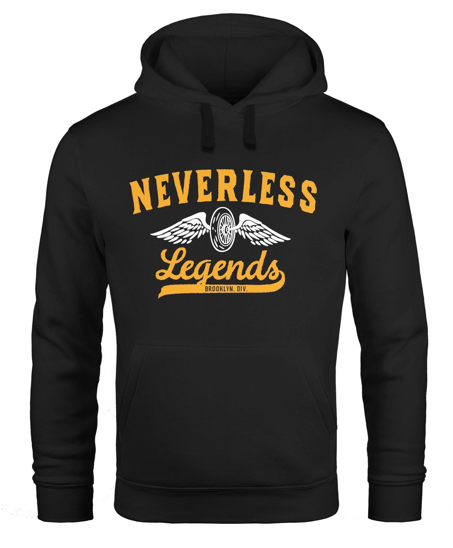 Neverless Hoodie Hoodie Herren Biker Legends günstig online kaufen