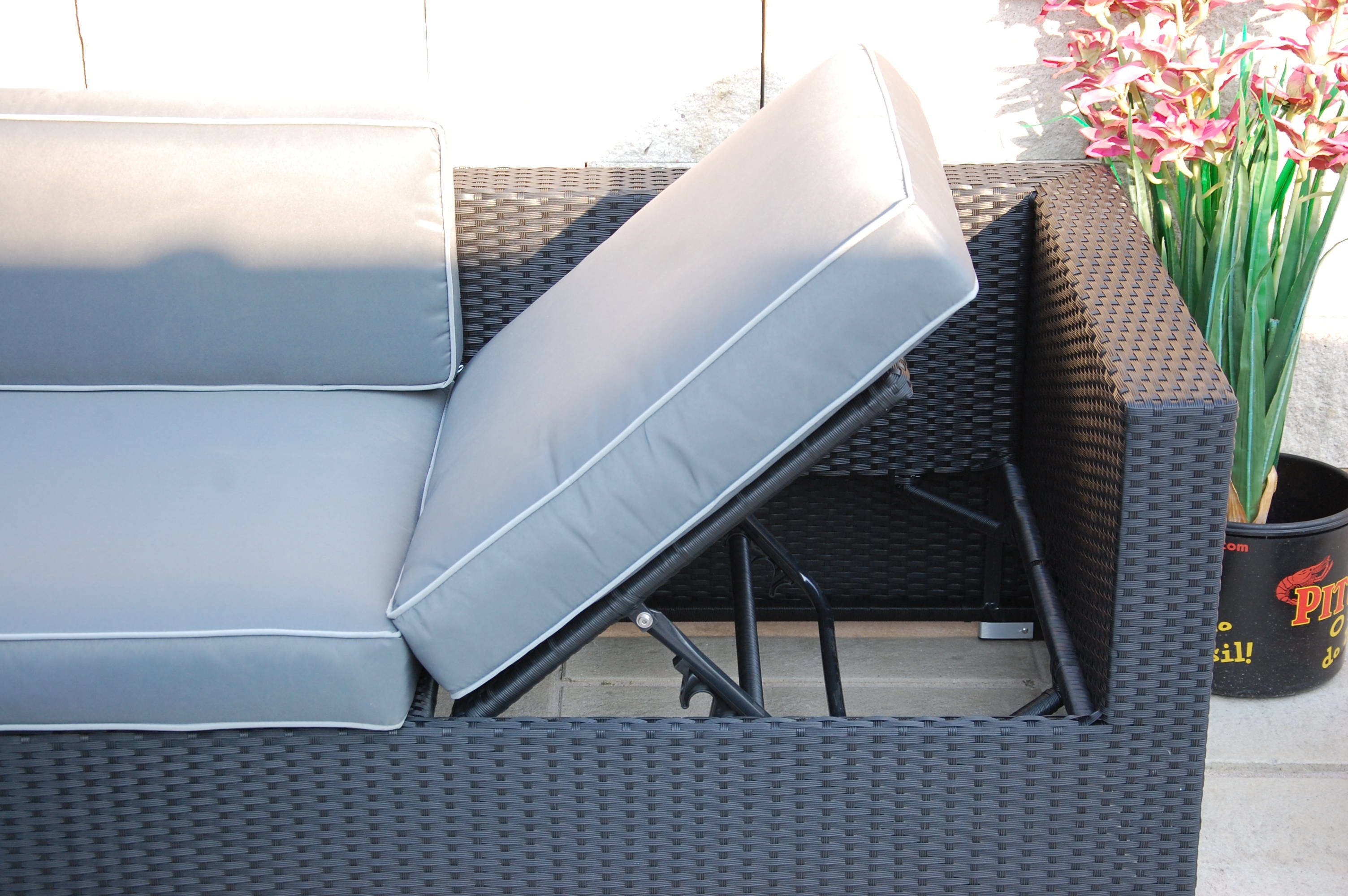 Ragnarök Möbel-Design Gartenlounge-Set Lounge Set Narvik, (Set, Ecklounge, Polyrattan, Alu), Sitzpolster ca. 16 cm dick und haben 2 intergrierte Härtegrade