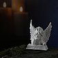 MARELIDA Engelfigur »Träumender Engel mit Buch Gartenfigur Grabschmuck Grabengel weiß Blick rechts«, Bild 1