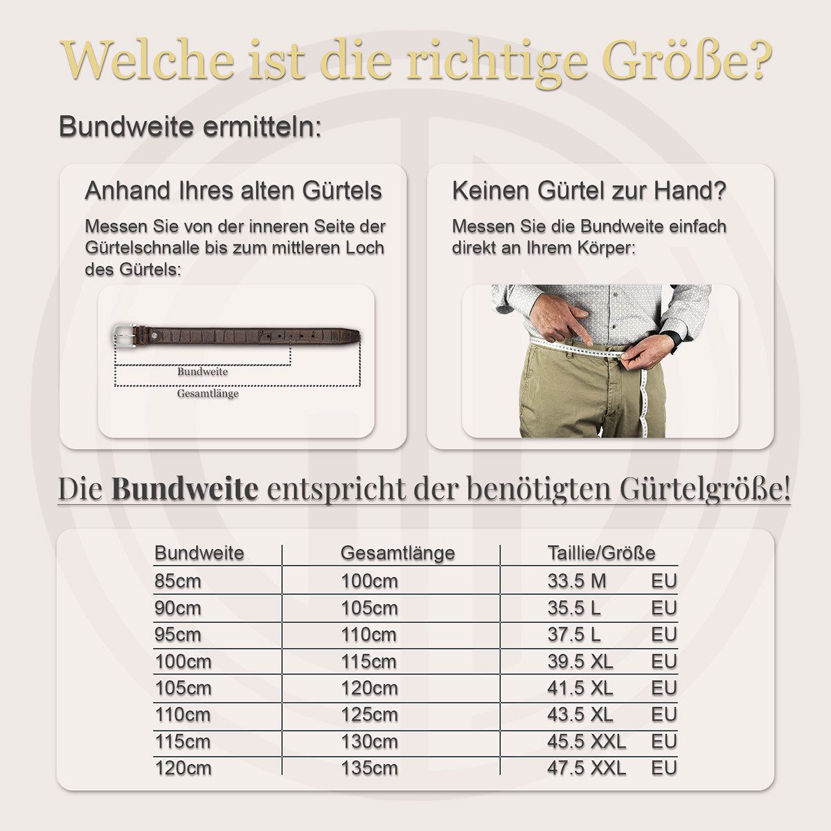 LINDENMANN Ledergürtel