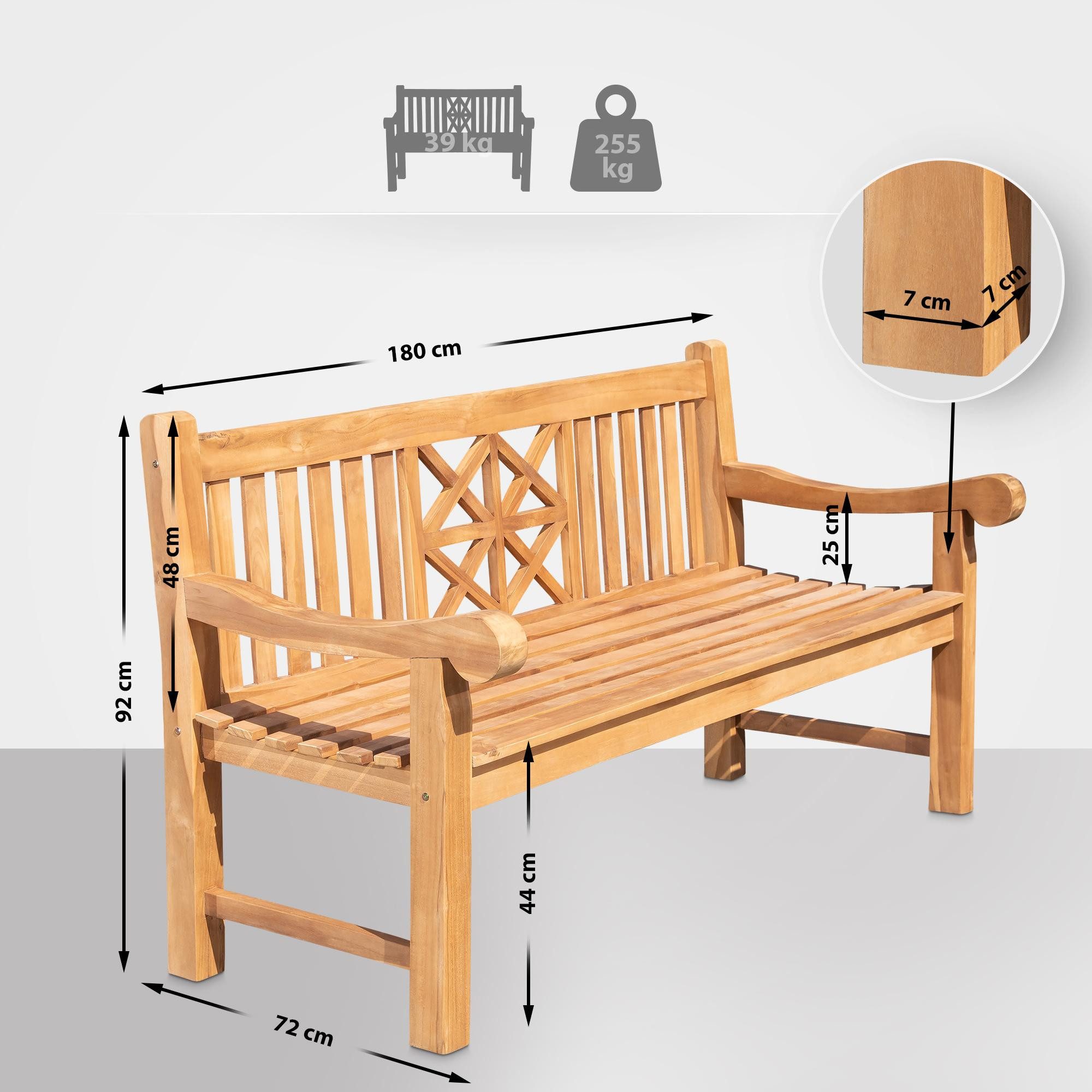 CLP Gartenbank Florida, Holzbank für den günstig online kaufen