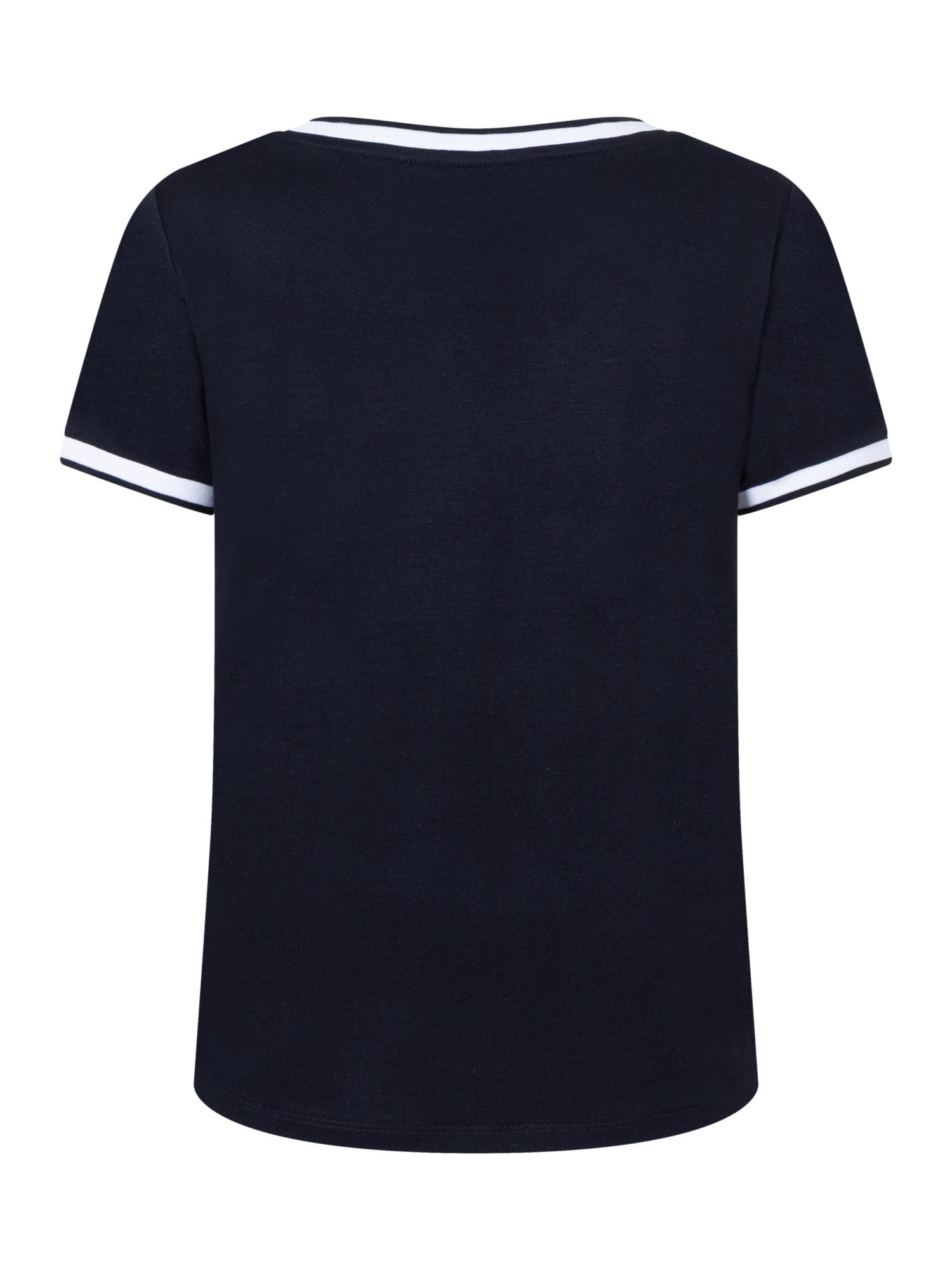 MORE&MORE T-Shirt Blusenshirt mit Kontrastabschlüssen