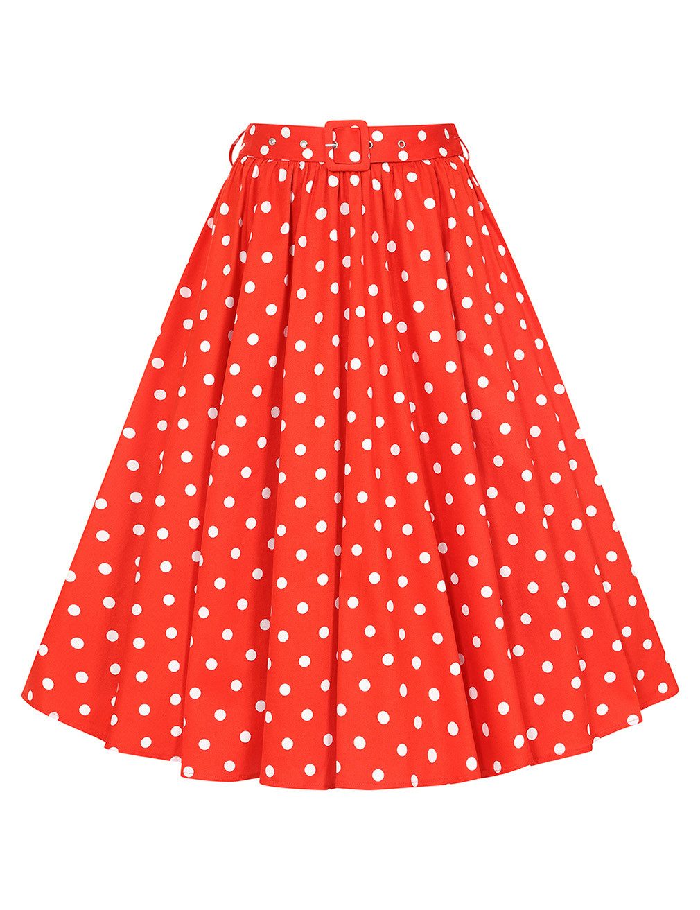 Hearts & Roses London A-Linien-Rock Paula 50er Polka Dot Rockabilly Retro Vintage Swing