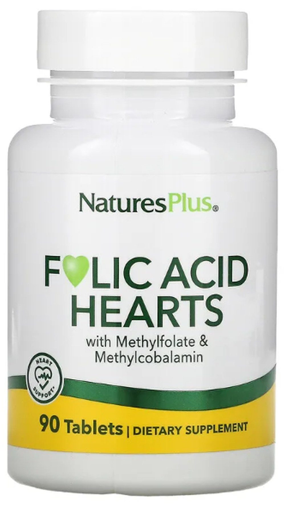 Natures Plus Natures Plus Folic Acid Hearts- 90 Tabletten Tabletten