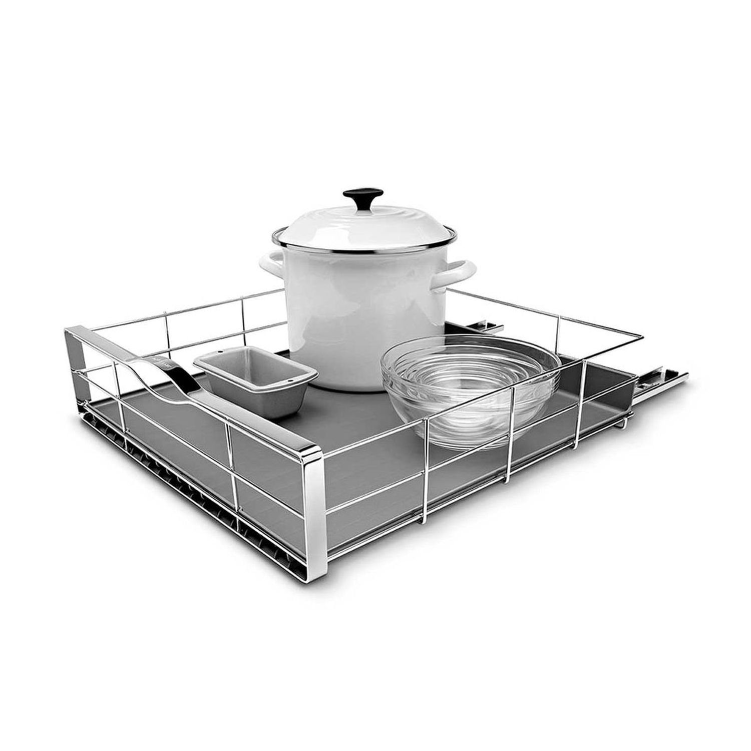 simplehuman Küchenorganizer-Set Ausziehbarer Schrank-Organisator 50,2 cm