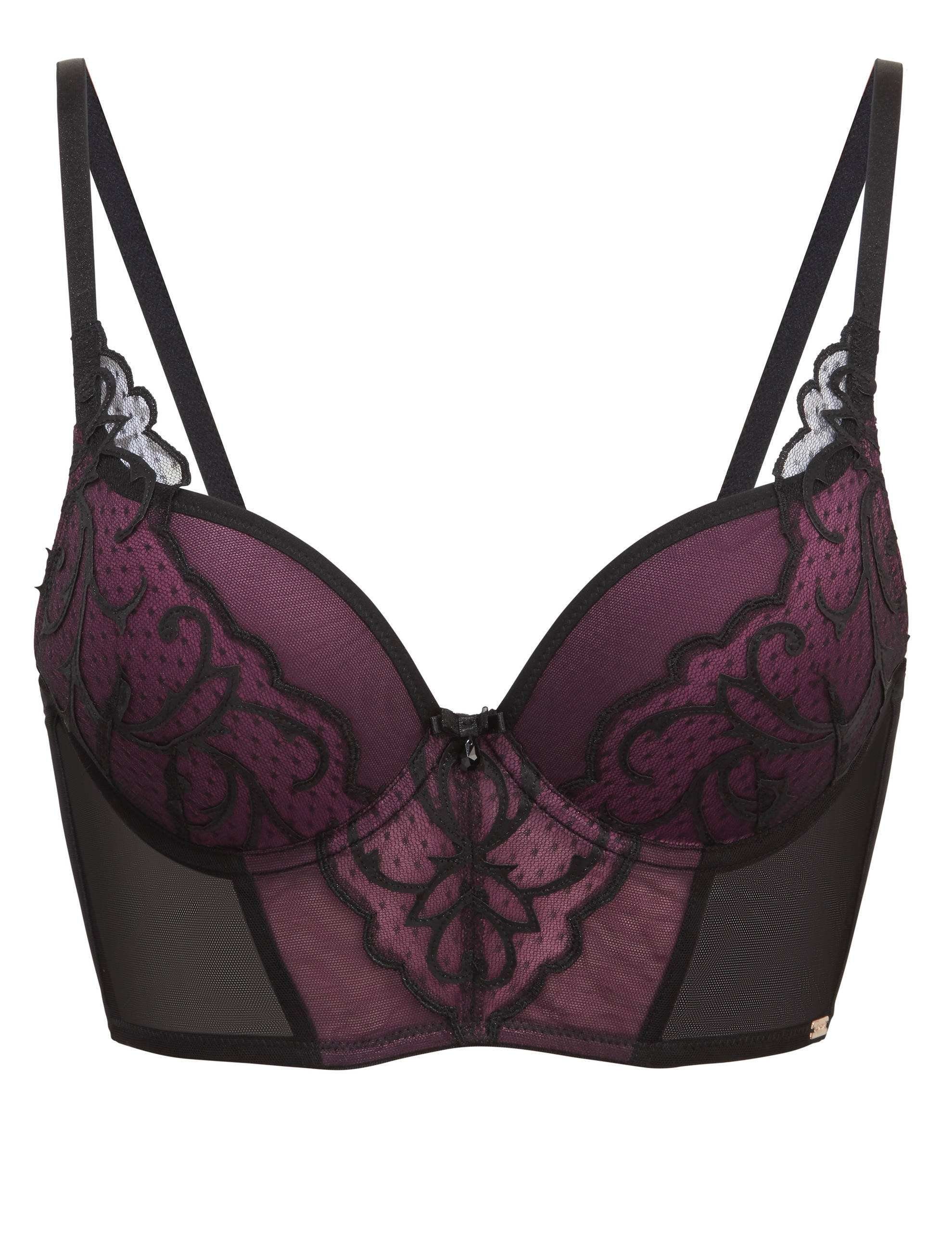 Longline-BH VIP Indulgence Push-Up BH Black