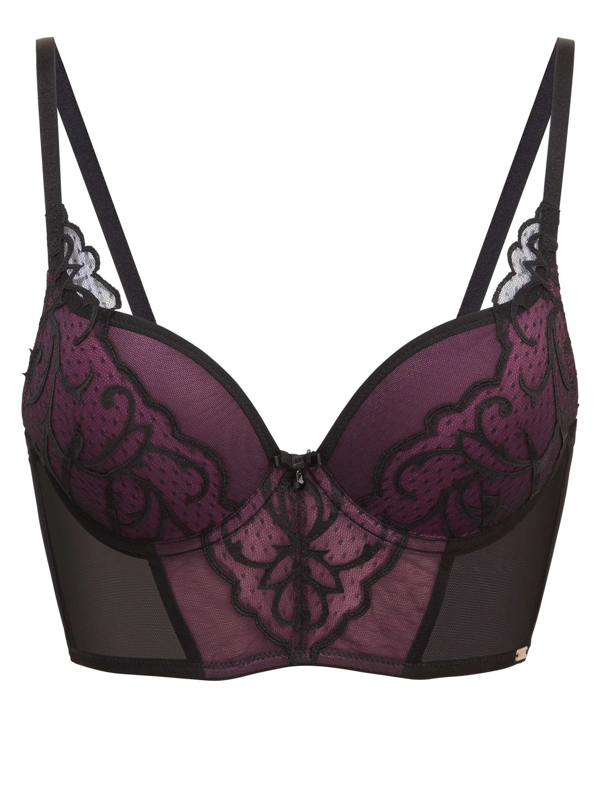 Indulgence 1-tlg) VIP BH, Push-Up BH Longline-BH (Longline Black Gossard