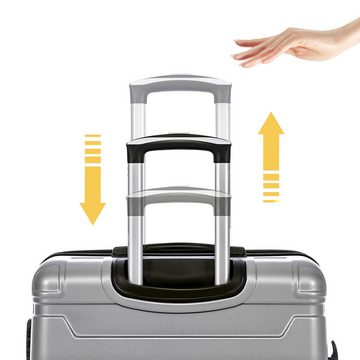 Powerwill Kofferset M-L-XL 3-teiliges Koffer-Set, 4 Rollen, (Robust, leicht und stilvoll, 3 tlg., Erweiterbar, Seitengriff), Koffer mit TSA-Schloss und Universalrad