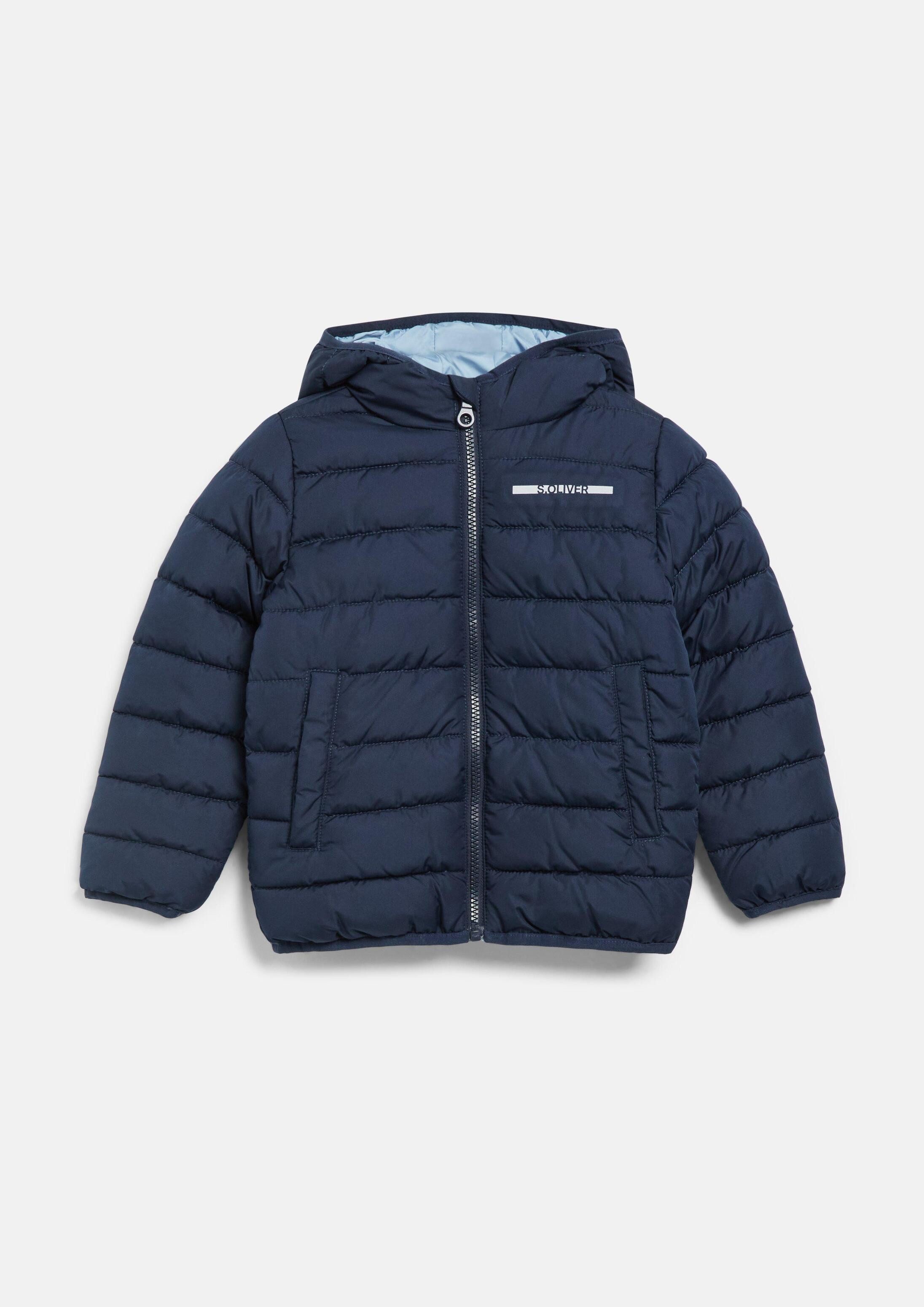 s.Oliver Funktionsjacke Outdoor-Jacke Leicht wattierte Unisex-Jacke mit Kapuze