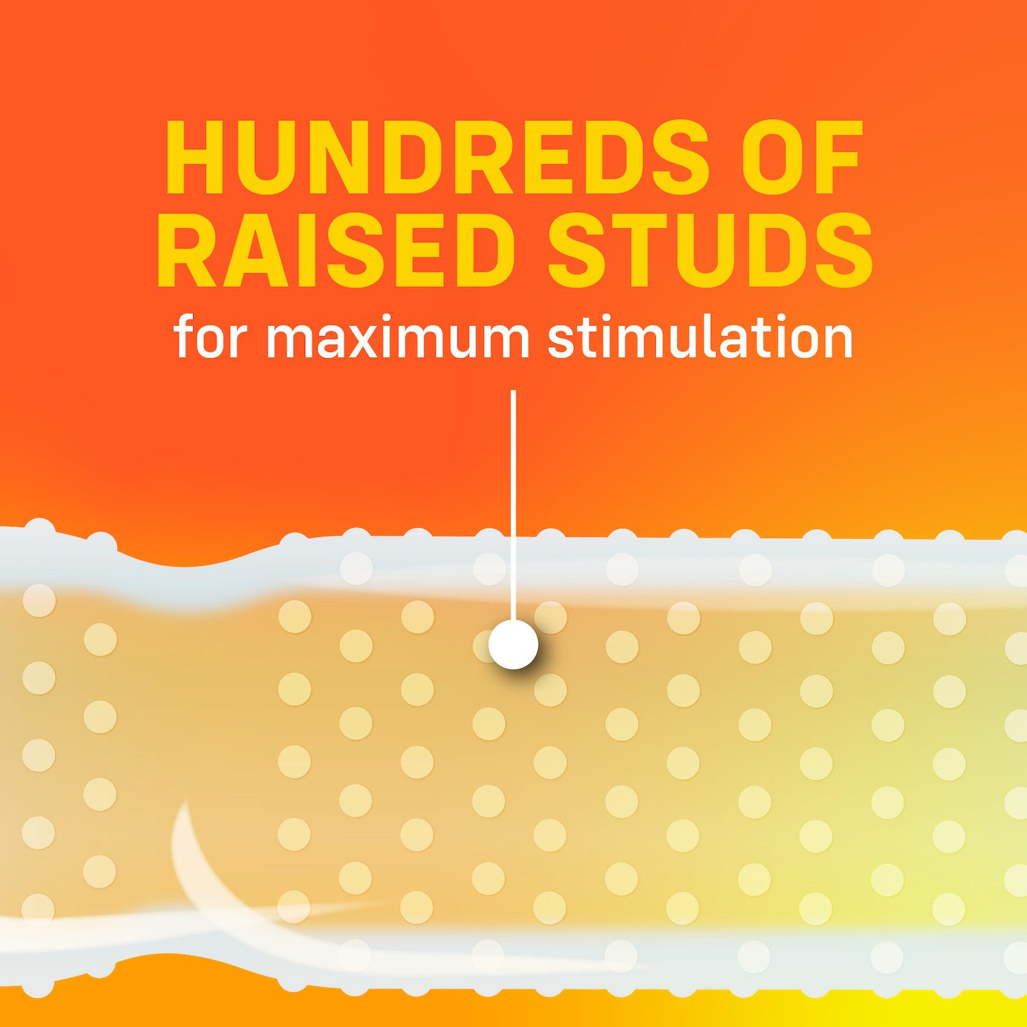 ONE Kondome Super Studs Packung mit, 12 St., genoppte Kondome für intensive Lust, vegan & ohne schädlichen Inhaltsstoffe