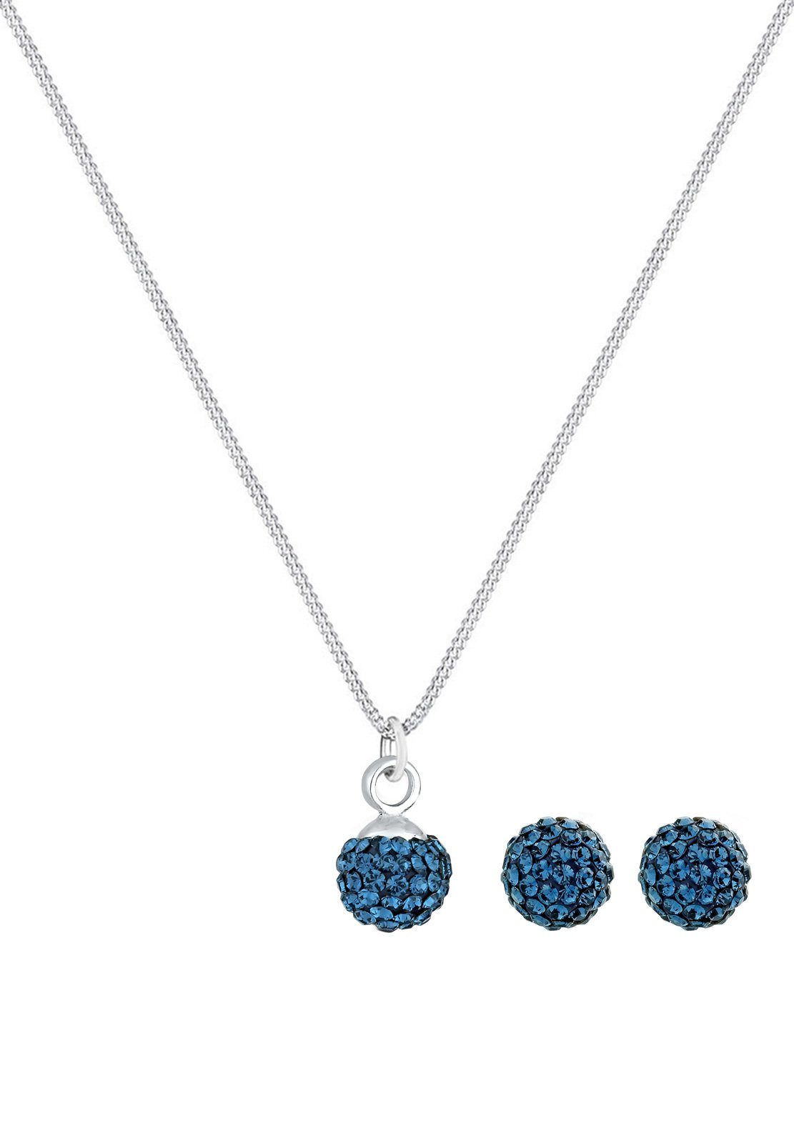 Elli Schmuckset Kugel 925 Sterling Silber, mit Kristallen von Swarovski® günstig online kaufen